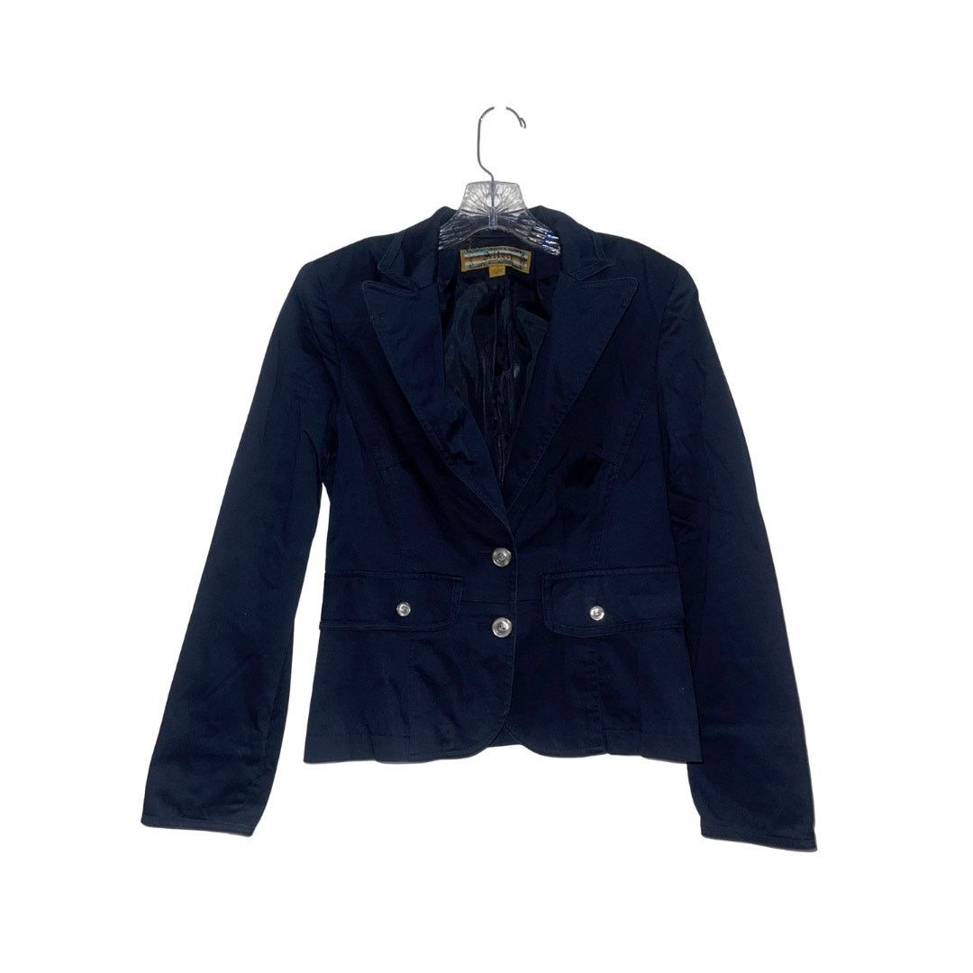 Other Allen by Allen Schwartz Blue Blazer Jacket SZ 2 Button VTG Size XS / US 0-2 / IT 36-38 - 2 Thumbnail