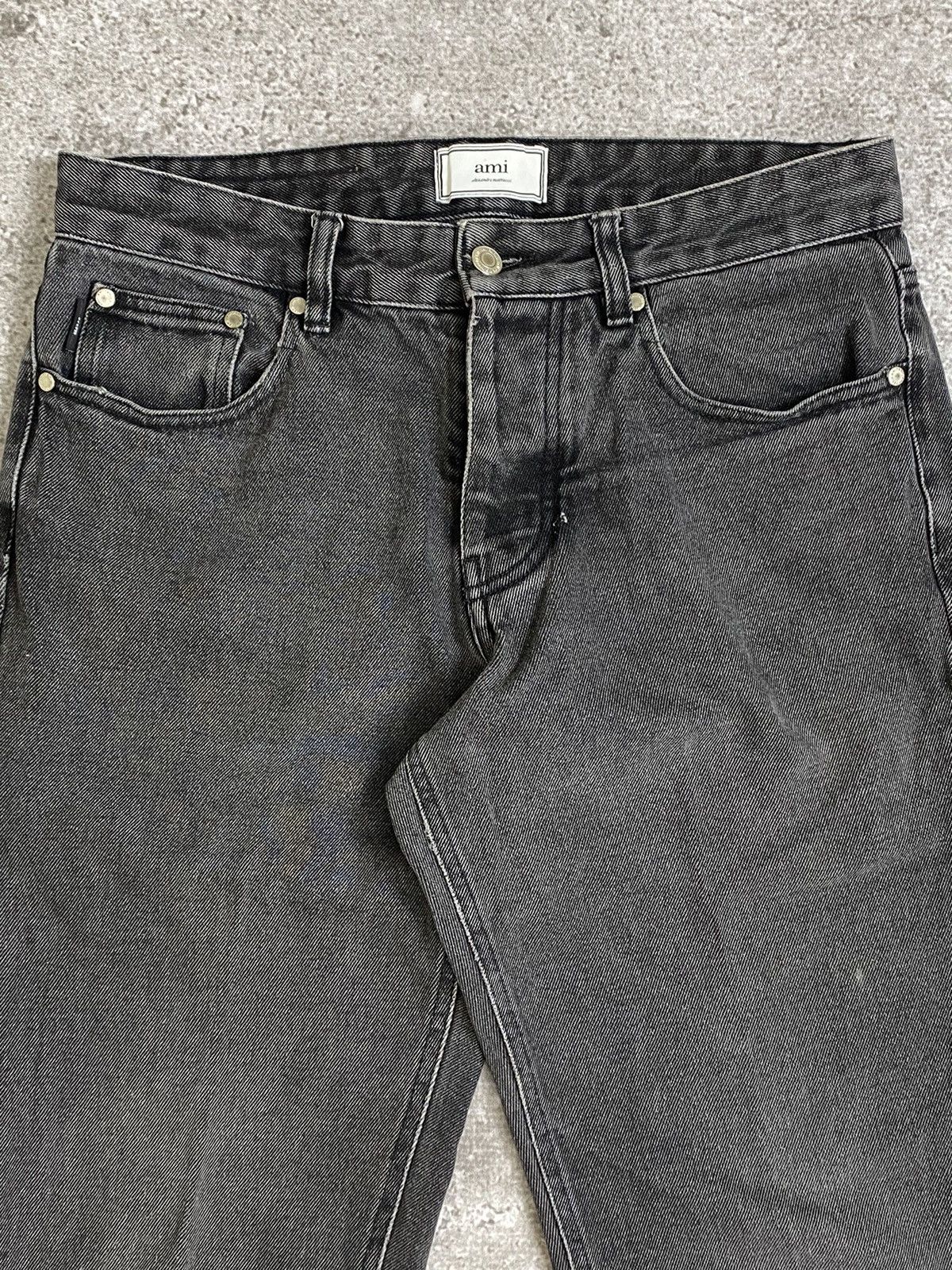 AMI AMI Paris Faded Black Jeans Size US 32 / EU 48 - 3 Thumbnail