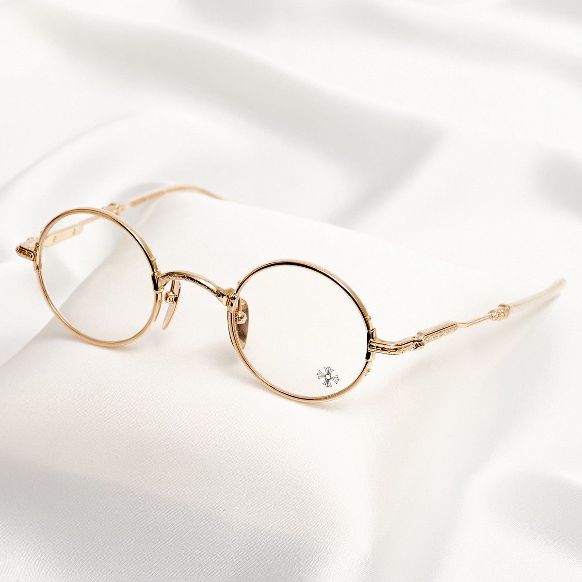 Chrome Hearts CHROME HEARTS EDITH F CRYSTAL /GOLD PLATED GLASSES Size ONE SIZE - 2 Thumbnail