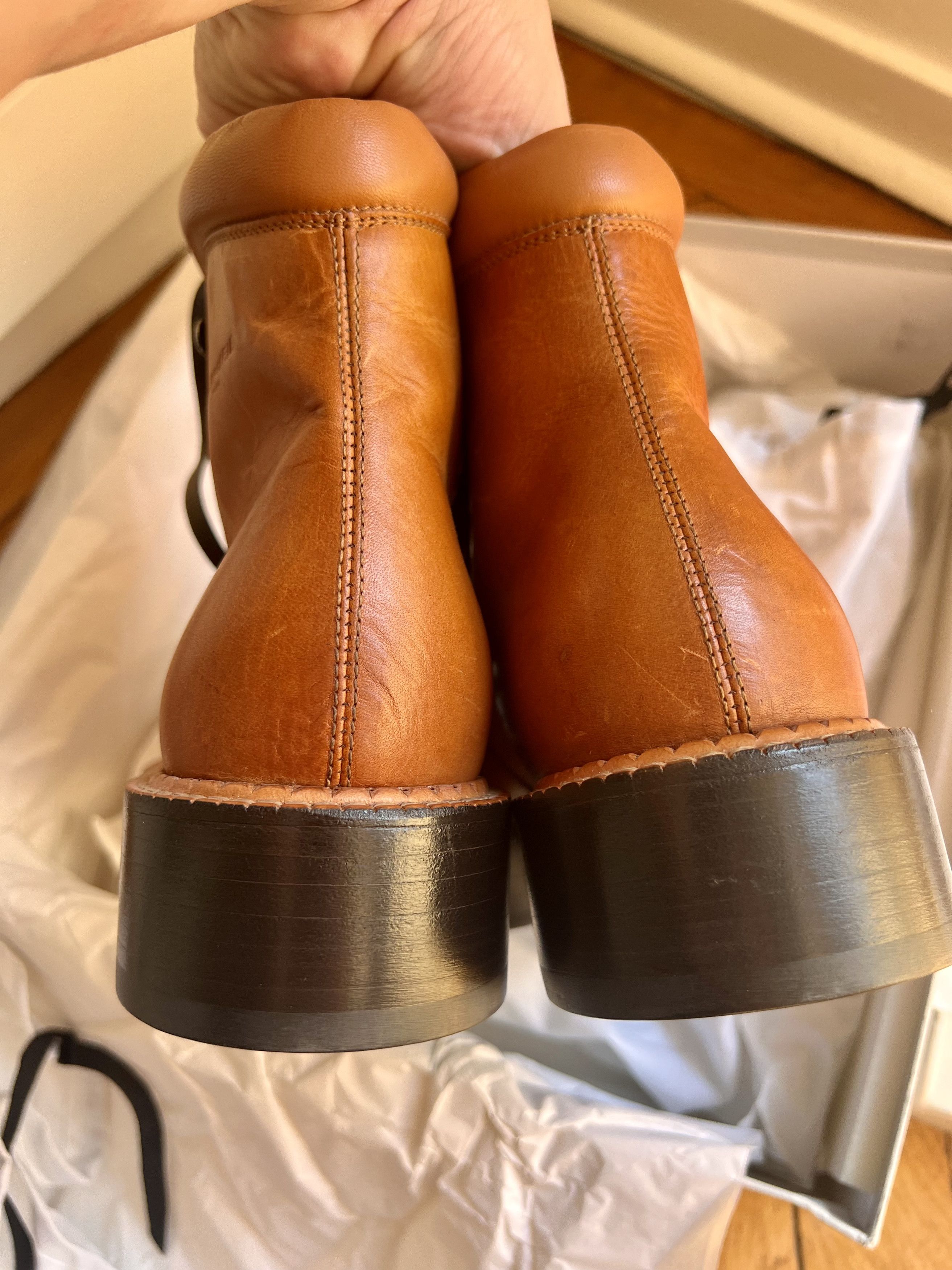 Designer × Saint Laurent Paris Clergerie Paris Callum Boot on Goodyear welt on PLATFORM Size US 8 / EU 41 - 19 Thumbnail