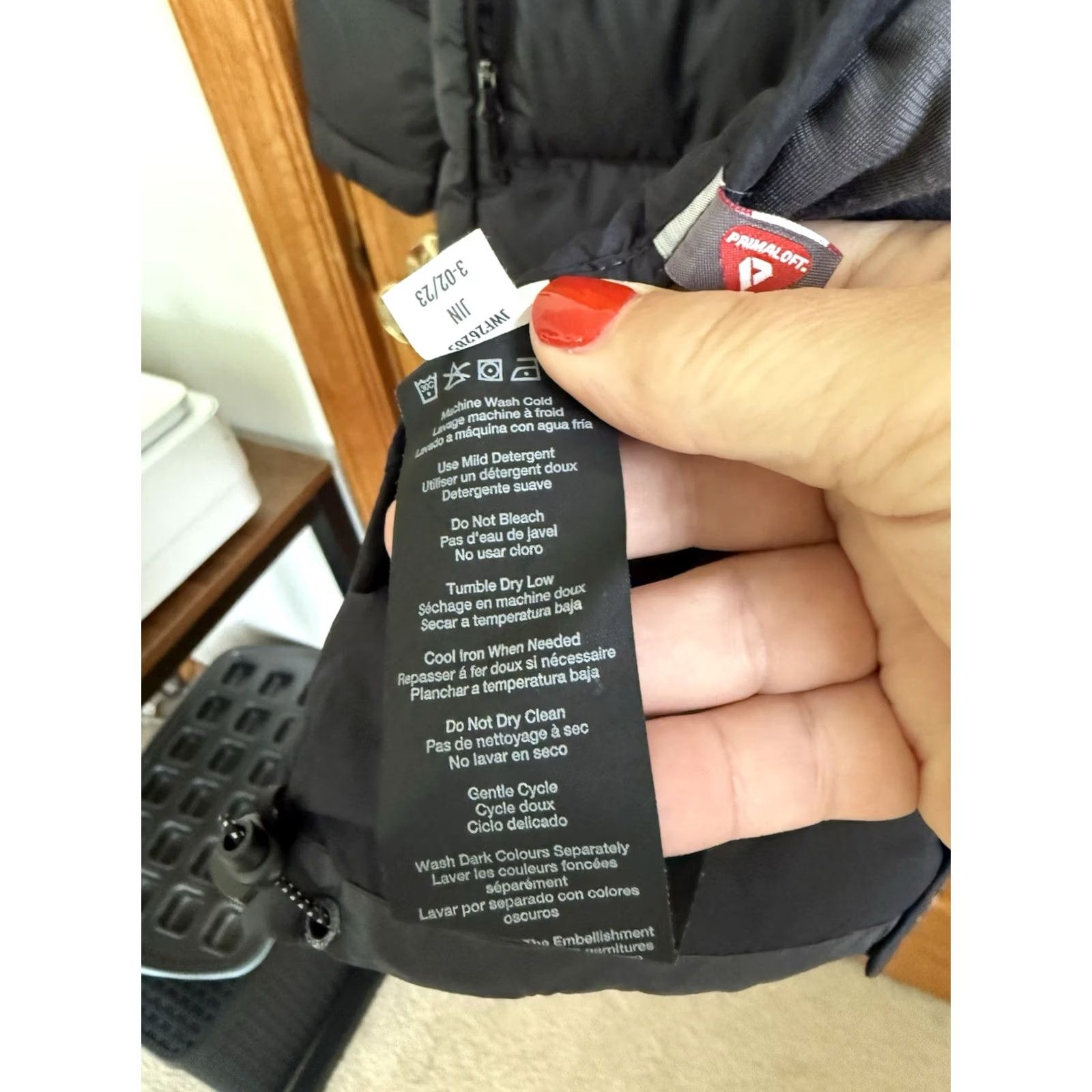 Merrell MERRELL Black Hooded Puffer Insulated Jacket Mid Length Full-Zip Size M Women's Size M / US 6-8 / IT 42-44 - 4 Thumbnail