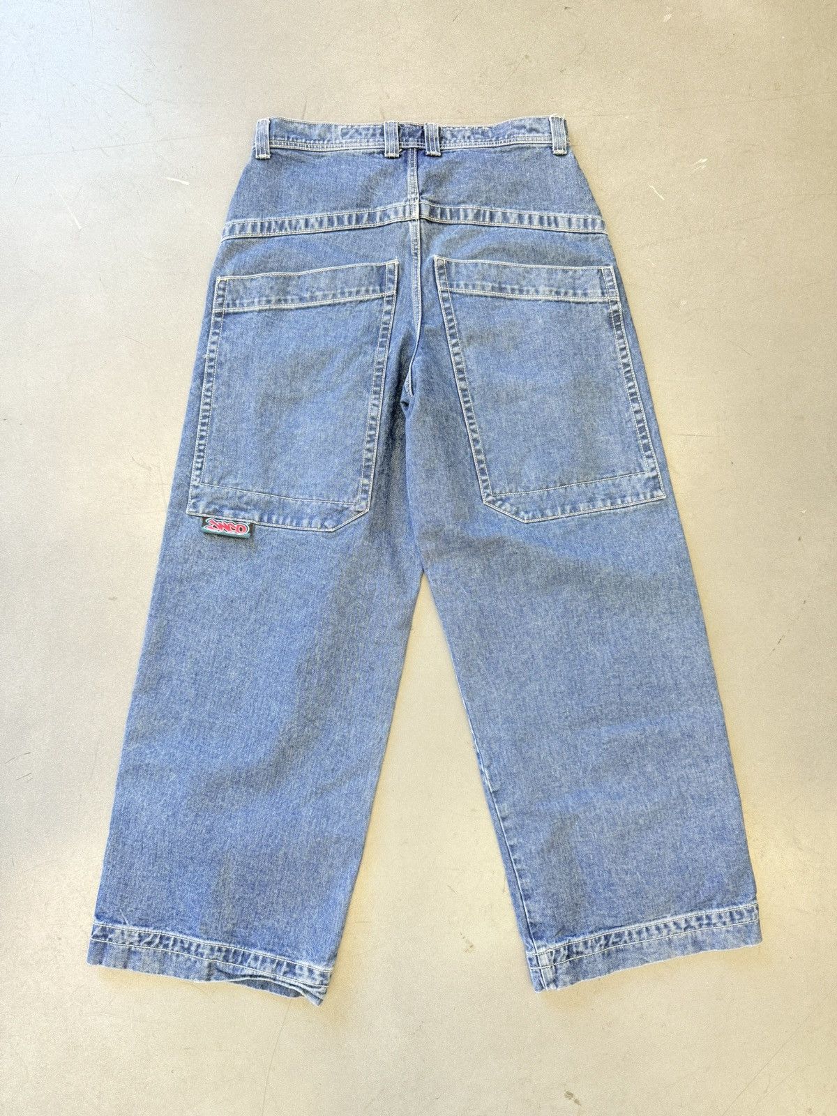JNCO × Vintage Jnco Jeans Industries Wide Flared Leg Front Embroidered Pant Size US 36 / EU 52 - 2 Thumbnail