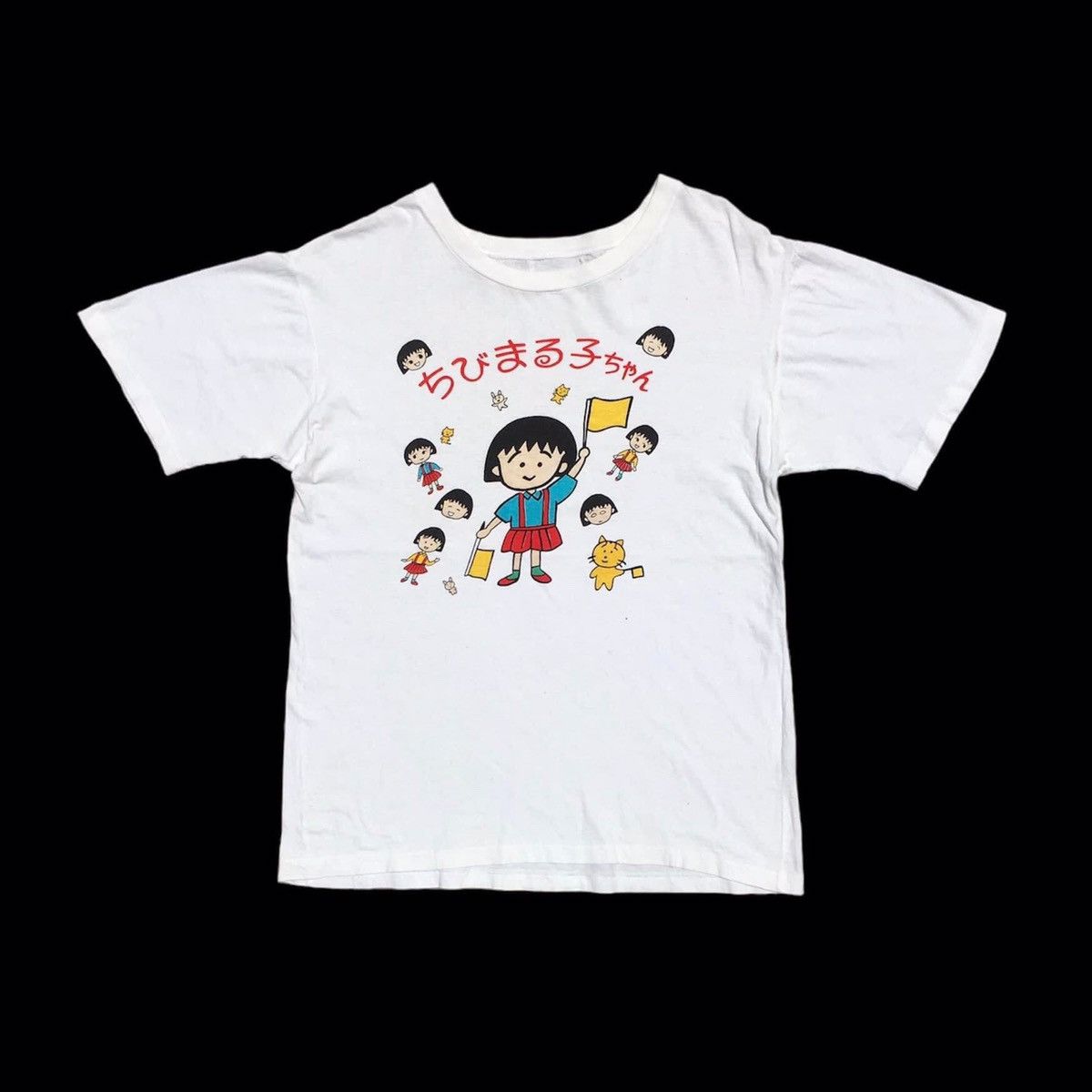 image of Movie x Vintage Chibi Maruko-Chan in White, Men's (Size Small)