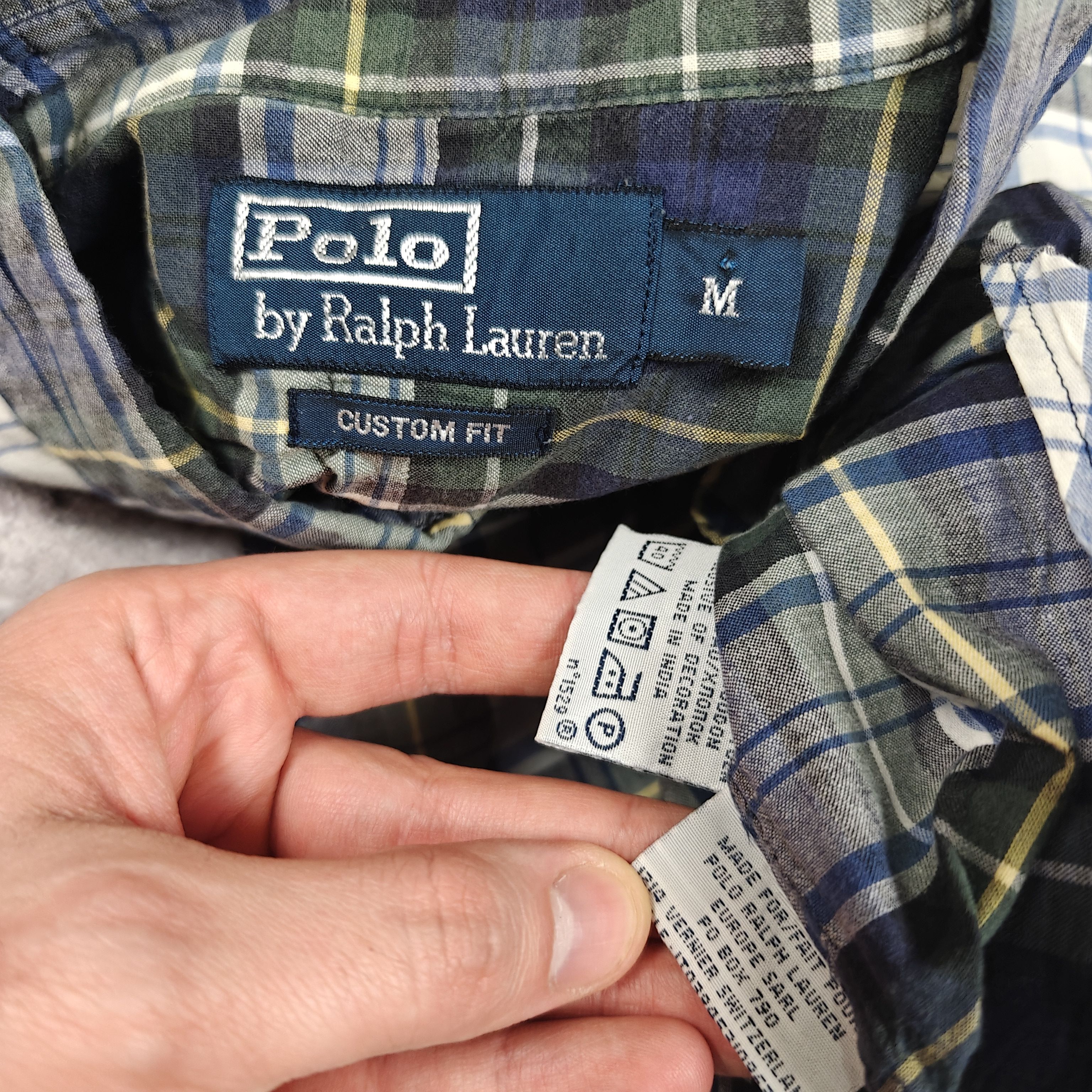 Polo Ralph Lauren Polo Ralph Lauren Check Shirt Vintage Small Logo M Size US M / EU 48-50 / 2 - 6 Thumbnail
