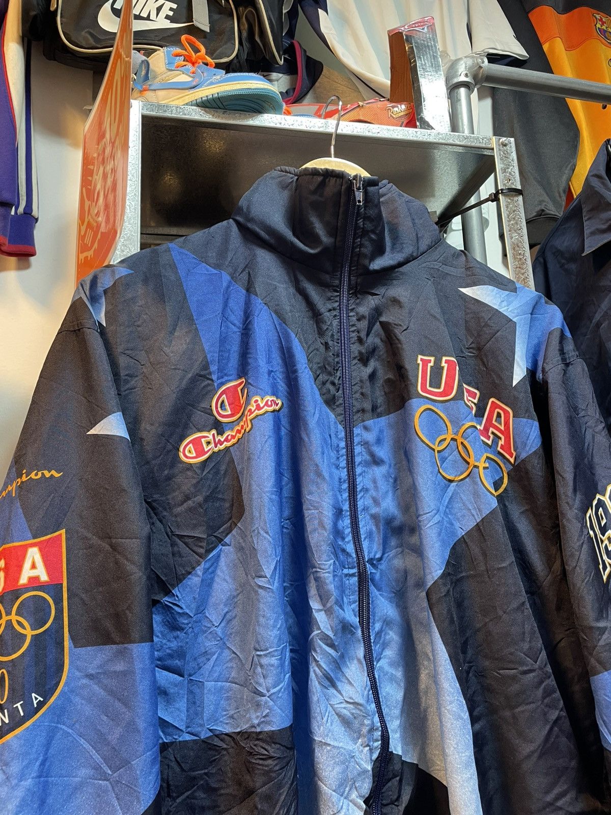 Champion Vinetage Champion USA Olympics Windbreaker Jacket Size US L / EU 52-54 / 3 - 3 Thumbnail