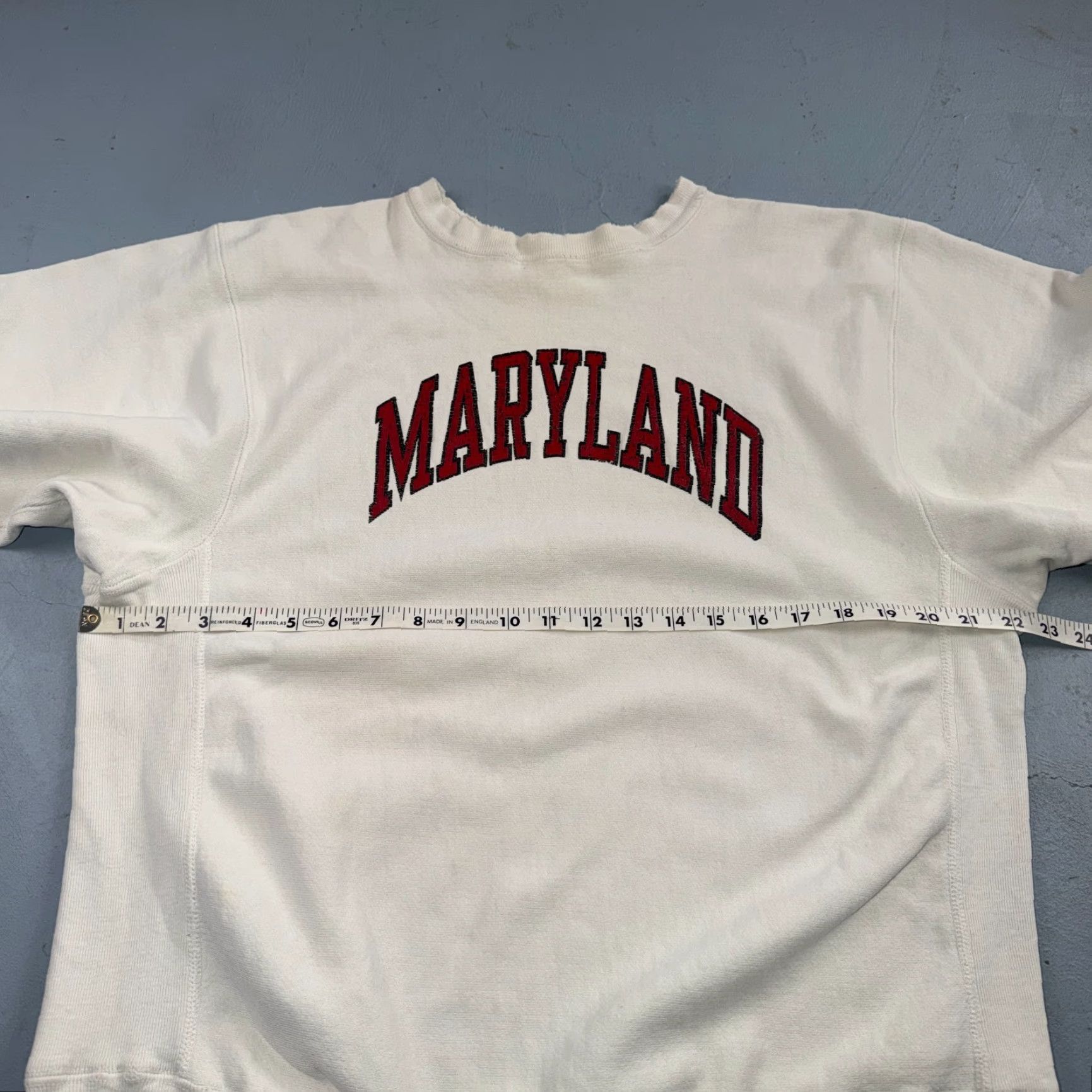 Champion VINTAGE 80s Champion Reverse Weave Crewneck Sweatshirt XL White Solid Heavyweight Mens USA Sports Size US XL / EU 56 / 4 - 5 Thumbnail