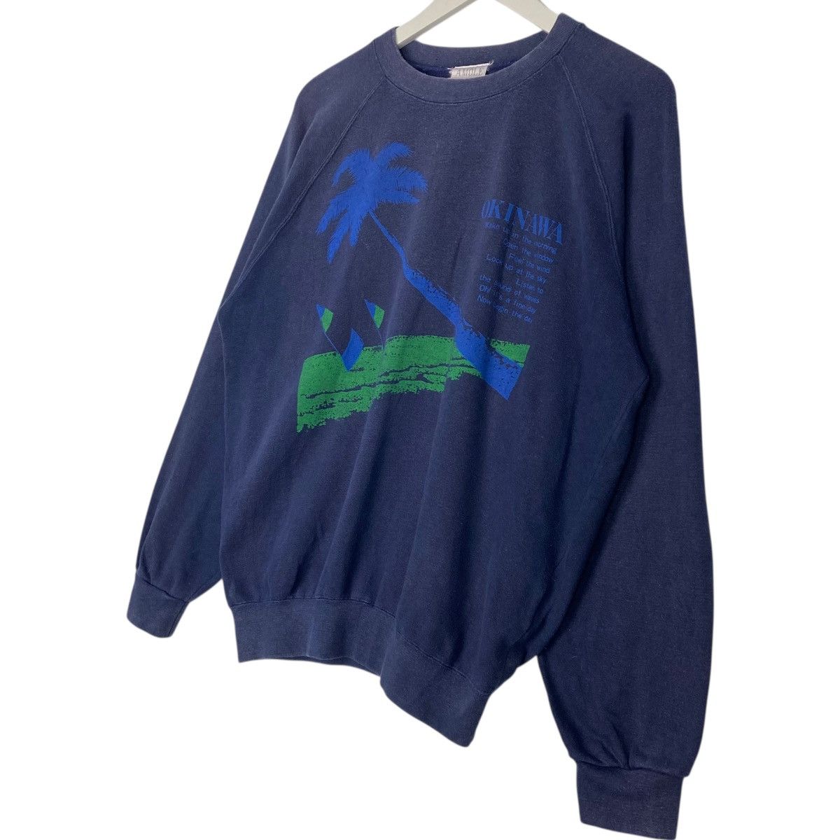 Vintage Vintage Amole Crewneck Sweatshirt Navy Blue Pullover Size M Size US M / EU 48-50 / 2 - 2 Thumbnail