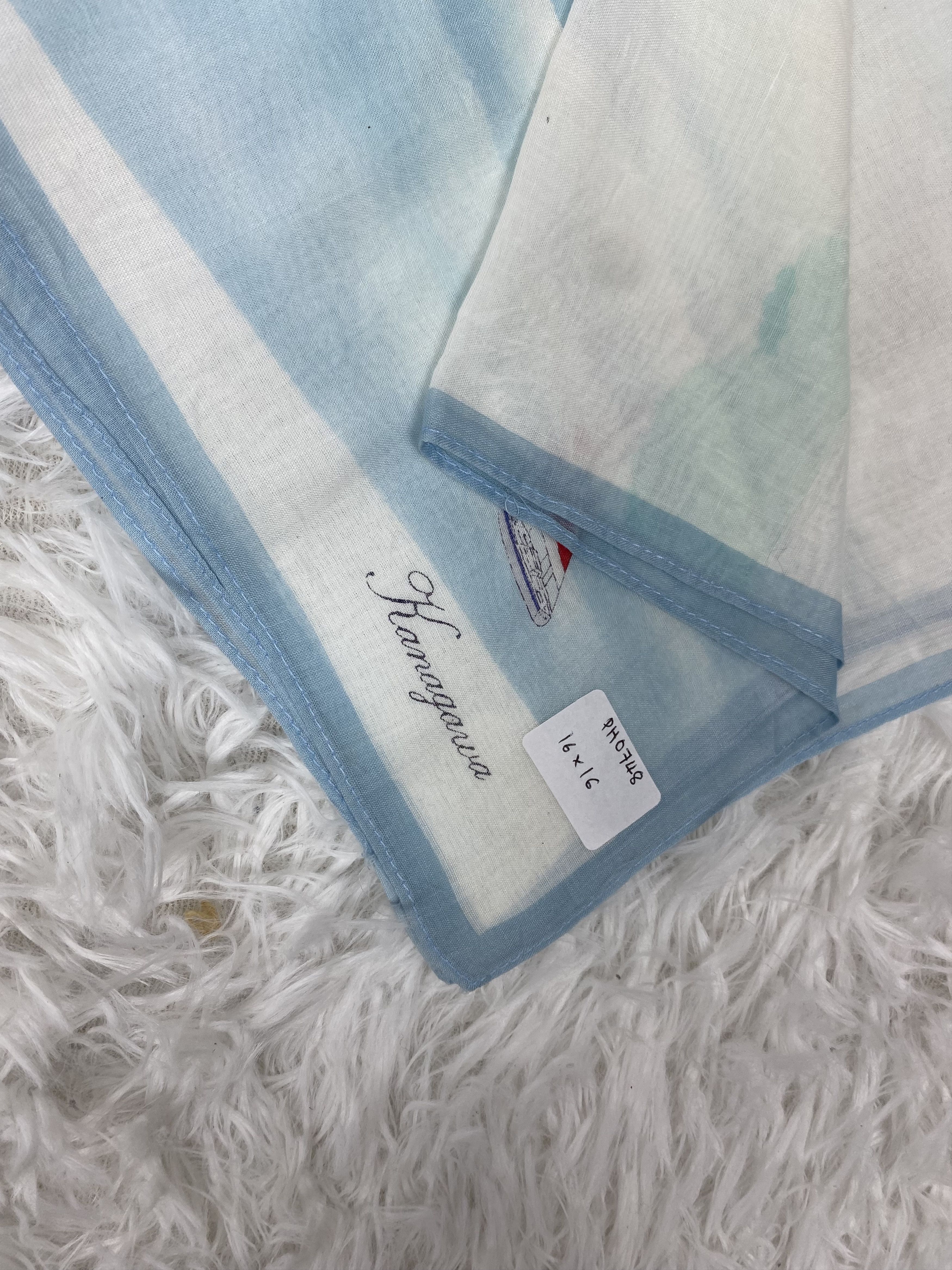 Japanese Brand × Vintage Vintage Kanagawa Handkerchief Neckerchief PH0748 Size ONE SIZE - 2 Thumbnail