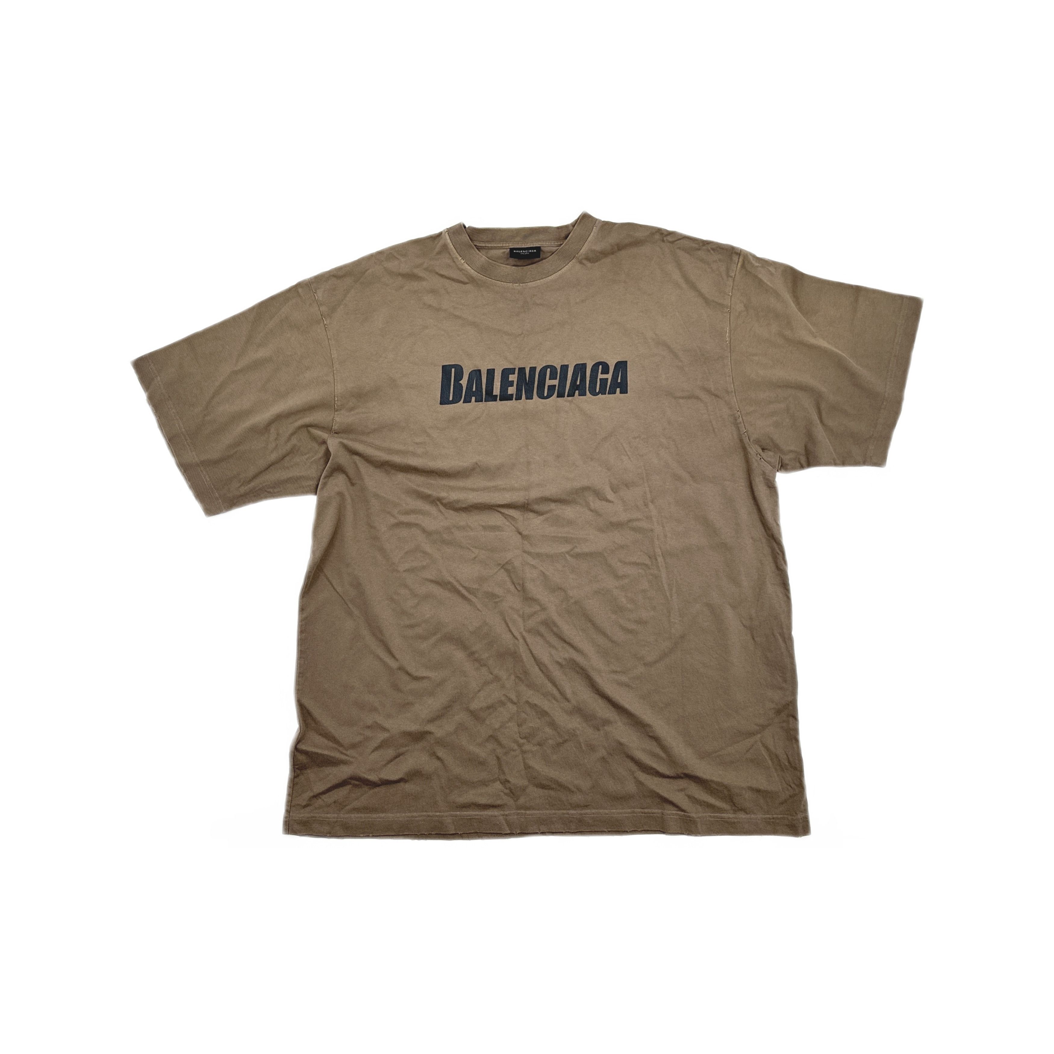Balenciaga Balenciaga Distressed Logo T-Shirt Size S Size US S / EU 44-46 / 1 - 1 Thumbnail