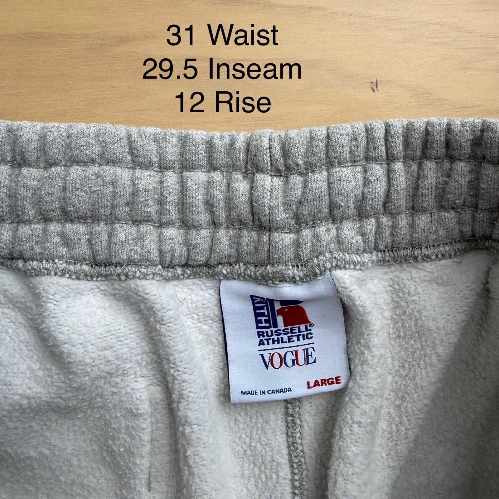 Kith × Russell Athletic Kith Russell Athletic Sweatpants Women's L Gray Vogue Collab Size 31" - 5 Thumbnail