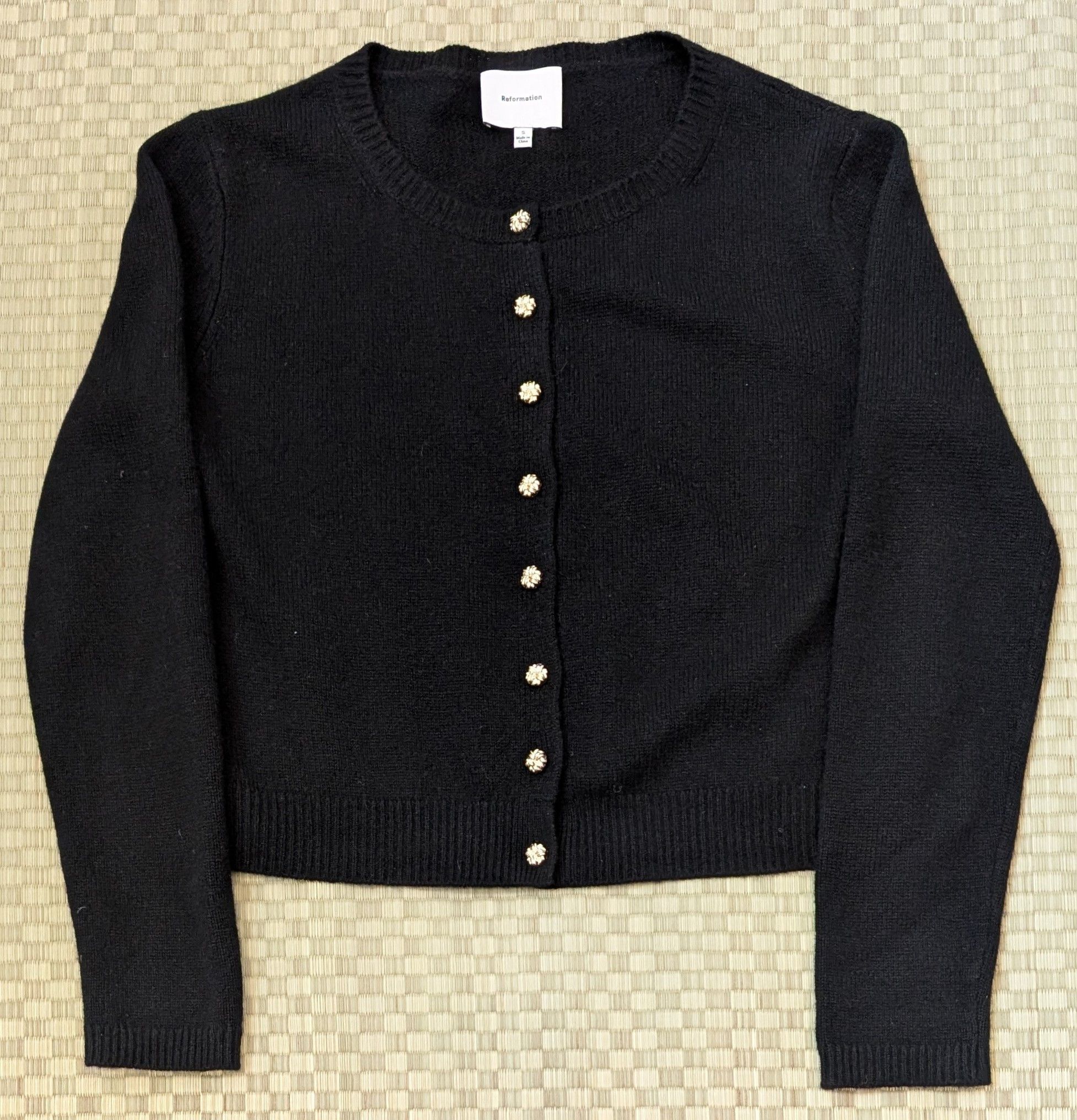 Reformation Reformation Ferren Recycled Cashmere Cropped Cardigan Size S / US 4 / IT 40 - 1 Thumbnail