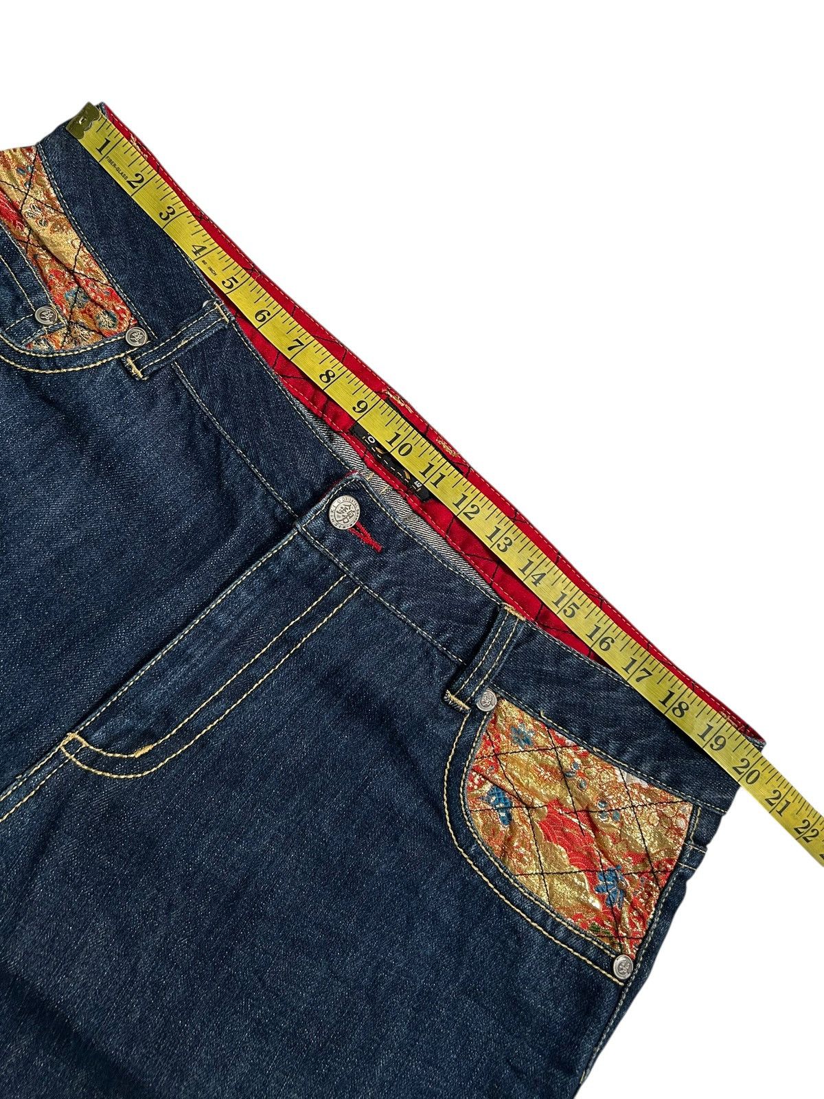 Japanese Brand × Kapital × Vintage Karakuri Tamashii Inspired Japanese Nishiki Denim Jeans Size US 40 / EU 56 - 17 Thumbnail