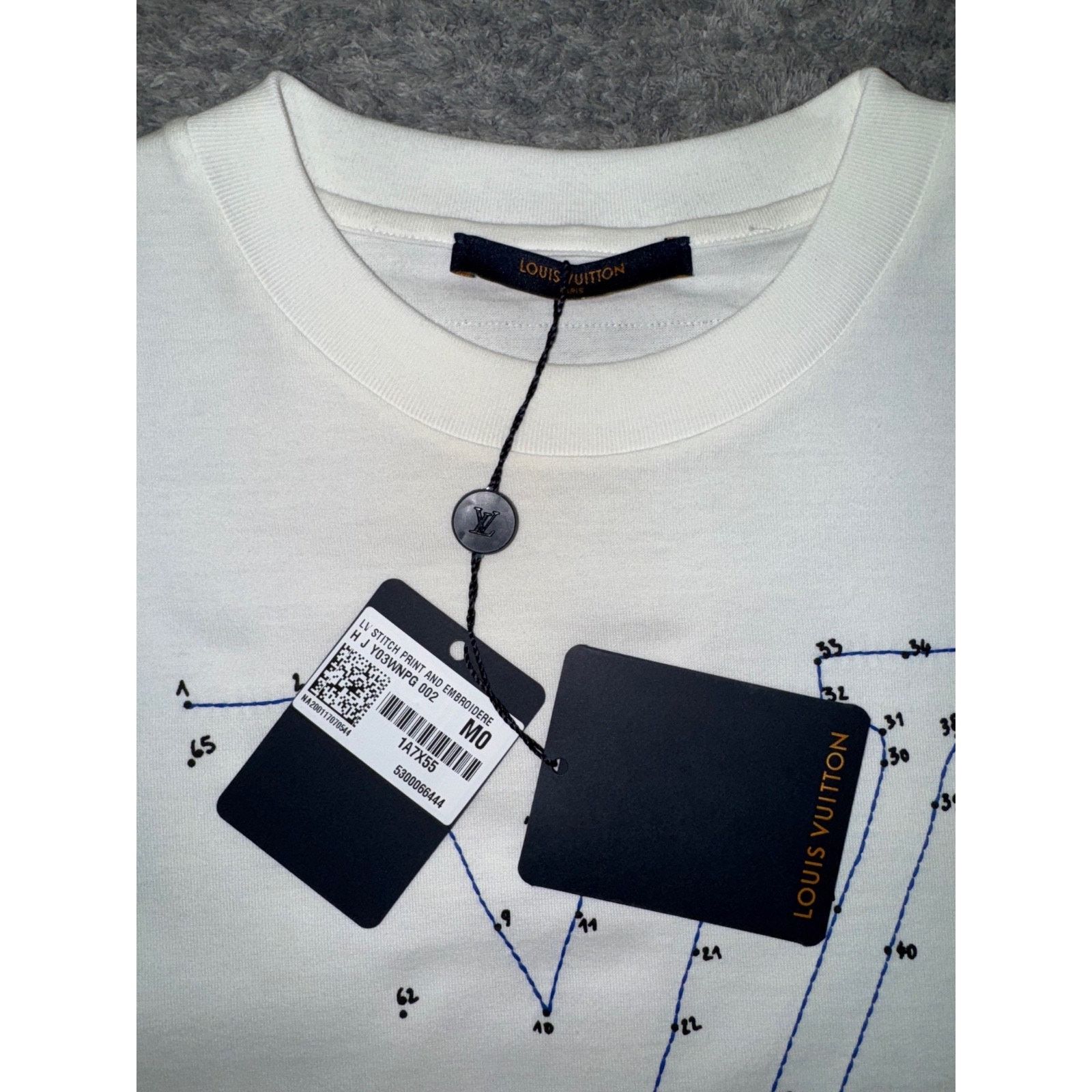 Louis Vuitton Louis Vuitton Stitch Embroidery Logo Short Sleeve T-Shirt M Size US M / EU 48-50 / 2 - 6 Thumbnail
