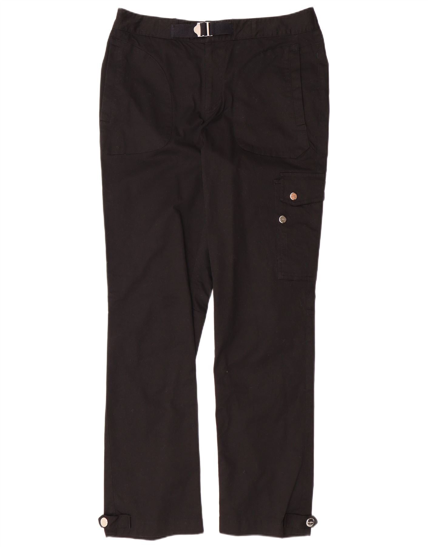 Ralph Lauren Womens Straight Cargo Trousers US 10 Large W32 L31 Black Size 28" / US 6 / IT 42 - 1 Thumbnail