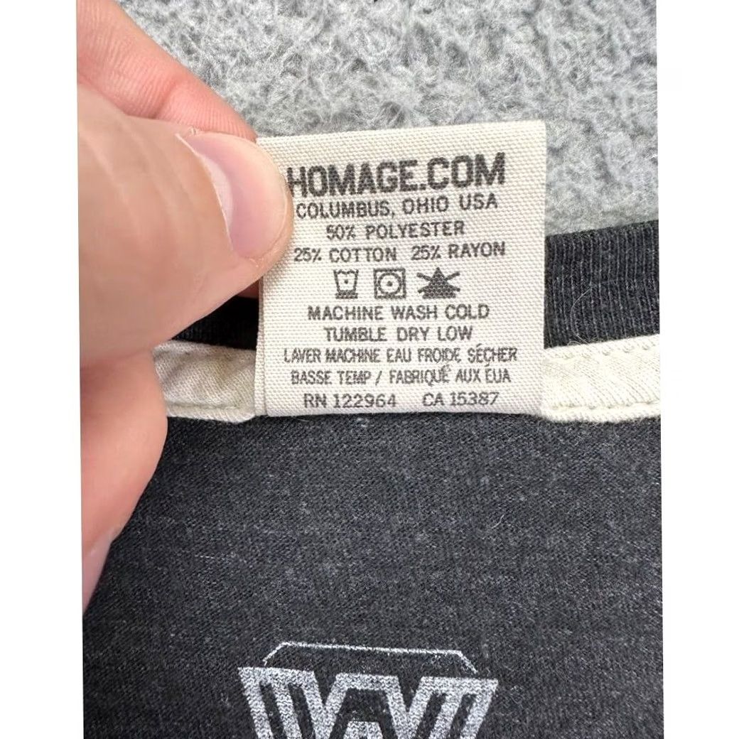 Vintage Homage Shirt Adult Medium Black Undertaker & Paul Bearer Rest In Peace Tee Mens Size US M / EU 48-50 / 2 - 5 Thumbnail