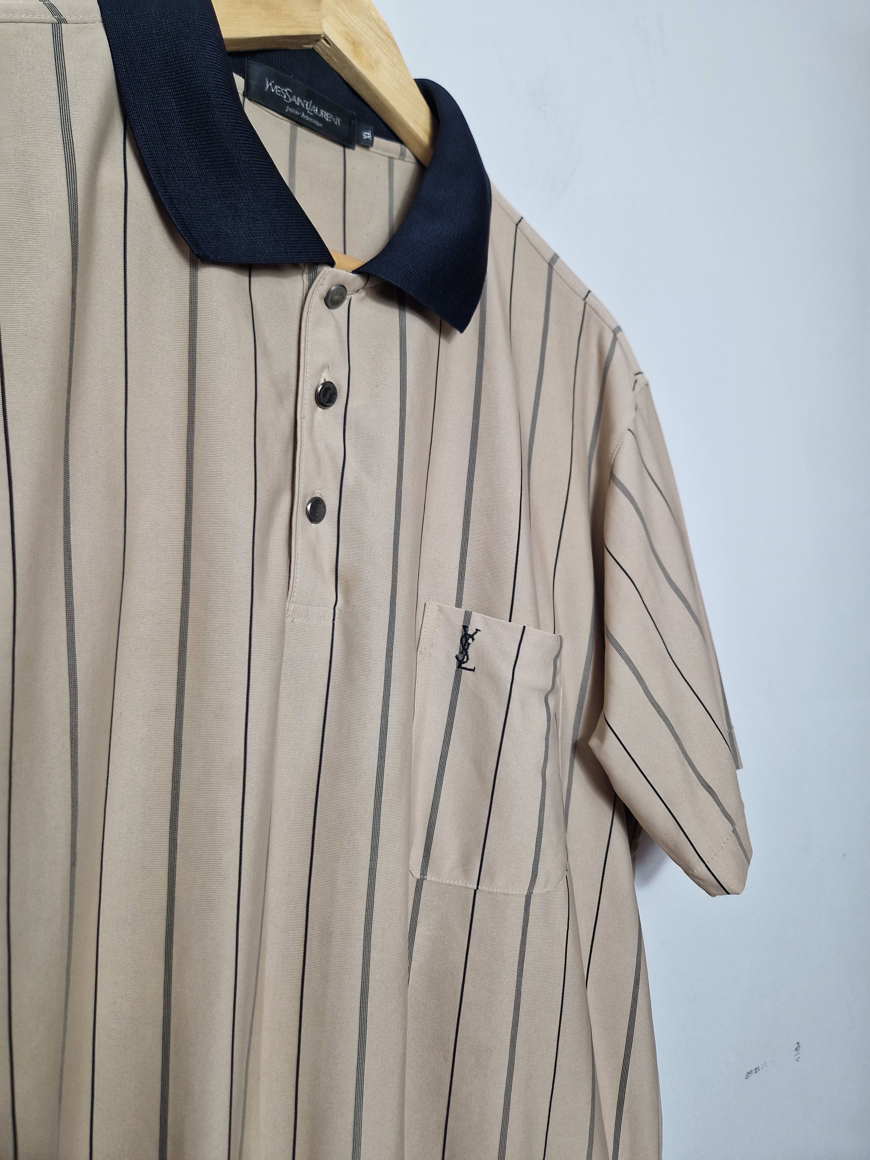 Yves Saint Laurent Yves Saint Laurent silk polo tee Size US XL / EU 56 / 4 - 3 Thumbnail