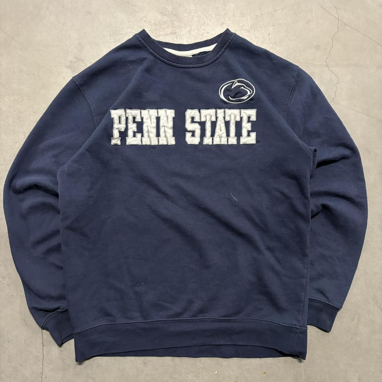 Vintage Crazy Vintage Y2K/2000s Penn State University Navy Blue Quality Crewneck Sweatshirt! Size US M / EU 48-50 / 2 - 1 Thumbnail