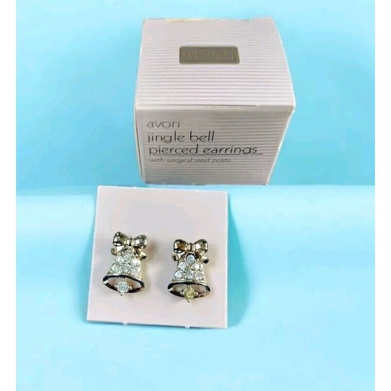 Vintage Vintage Avon 1991 Pierced Earrings Jingle Bells Christmas Si Size ONE SIZE - 2 Thumbnail