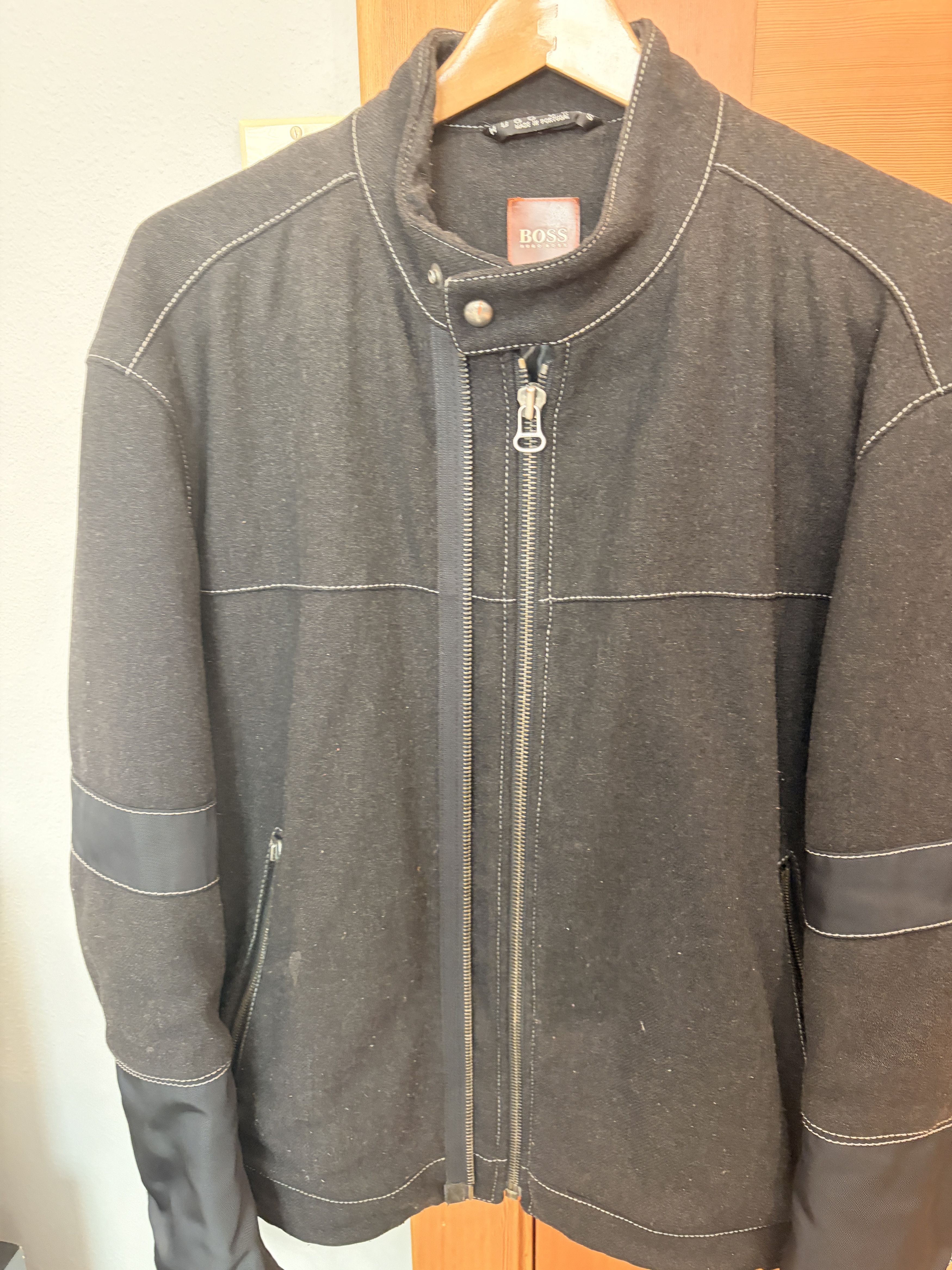 Hugo Boss Motorcylce Jacket - Wool & Ballistic Nylon Size US M / EU 48-50 / 2 - 2 Thumbnail