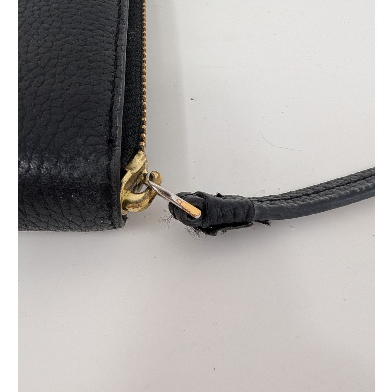 Tory Burch Tory Burch Black Leather Wallet Pebbled Logo Continental Size ONE SIZE - 11 Thumbnail