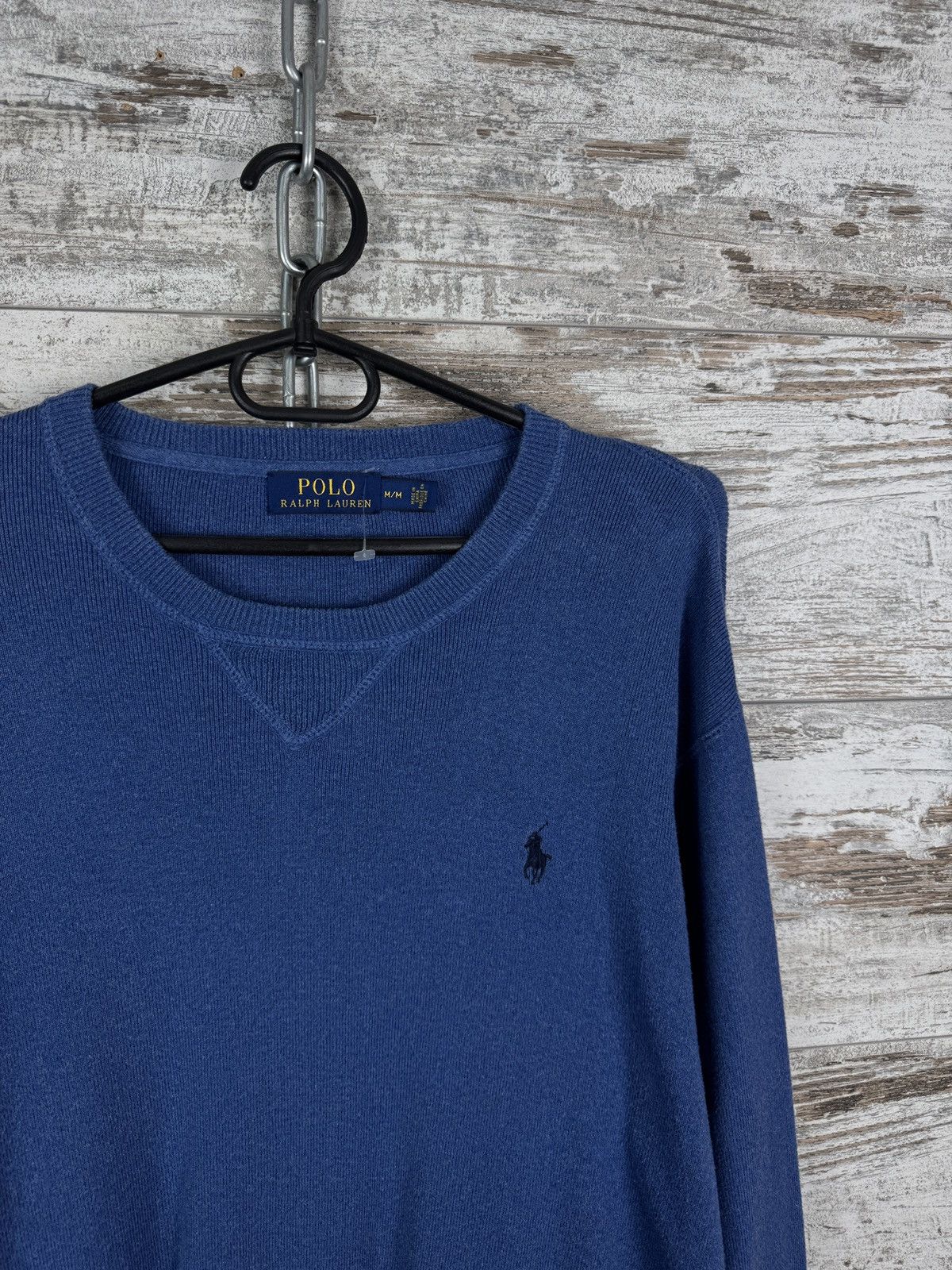 Polo Ralph Lauren × Vintage Mens Vintage Polo Ralph Lauren sweaters blue sweatshirt Size US M / EU 48-50 / 2 - 2 Thumbnail