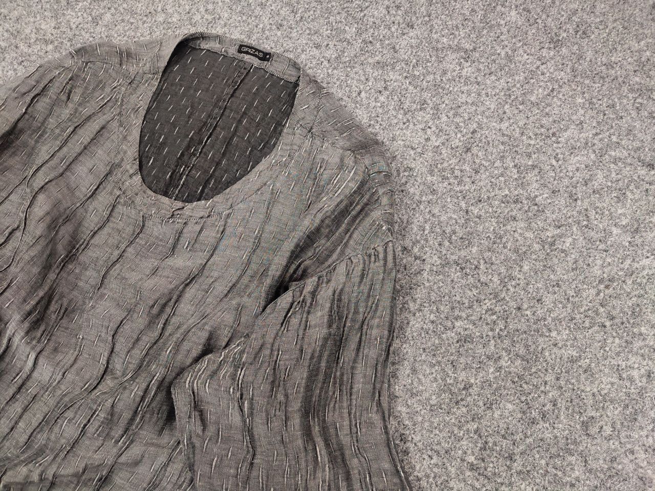 Other Grizas Design Light Linen Silk Blend Dark Gray Tunic Size S / US 4 / IT 40 - 5 Thumbnail