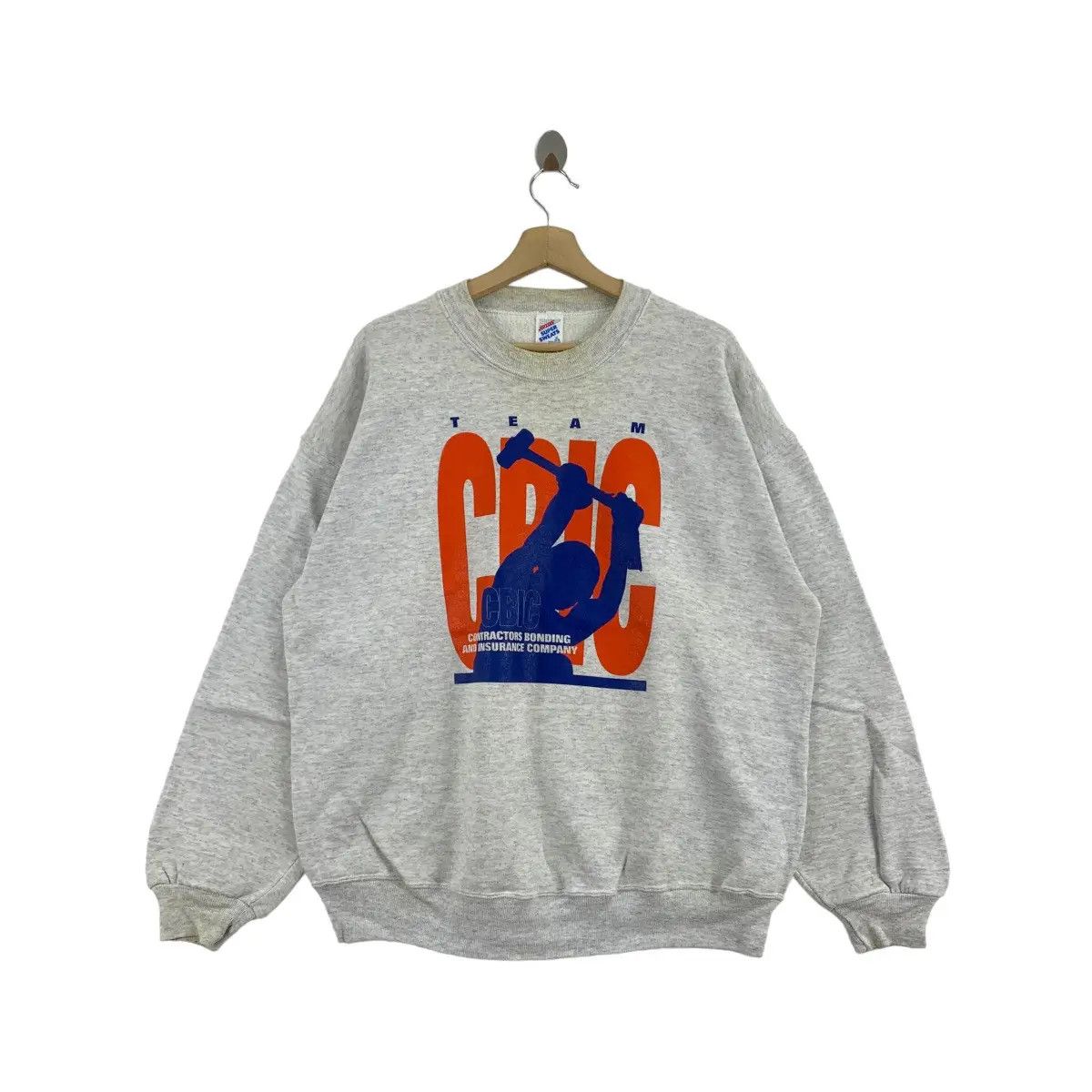 Vintage Vtg 90’ TEAM CBIC Contractor Bonding Insurance Sweatshirt Size XL / US 12-14 / IT 48-50 - 1 Thumbnail