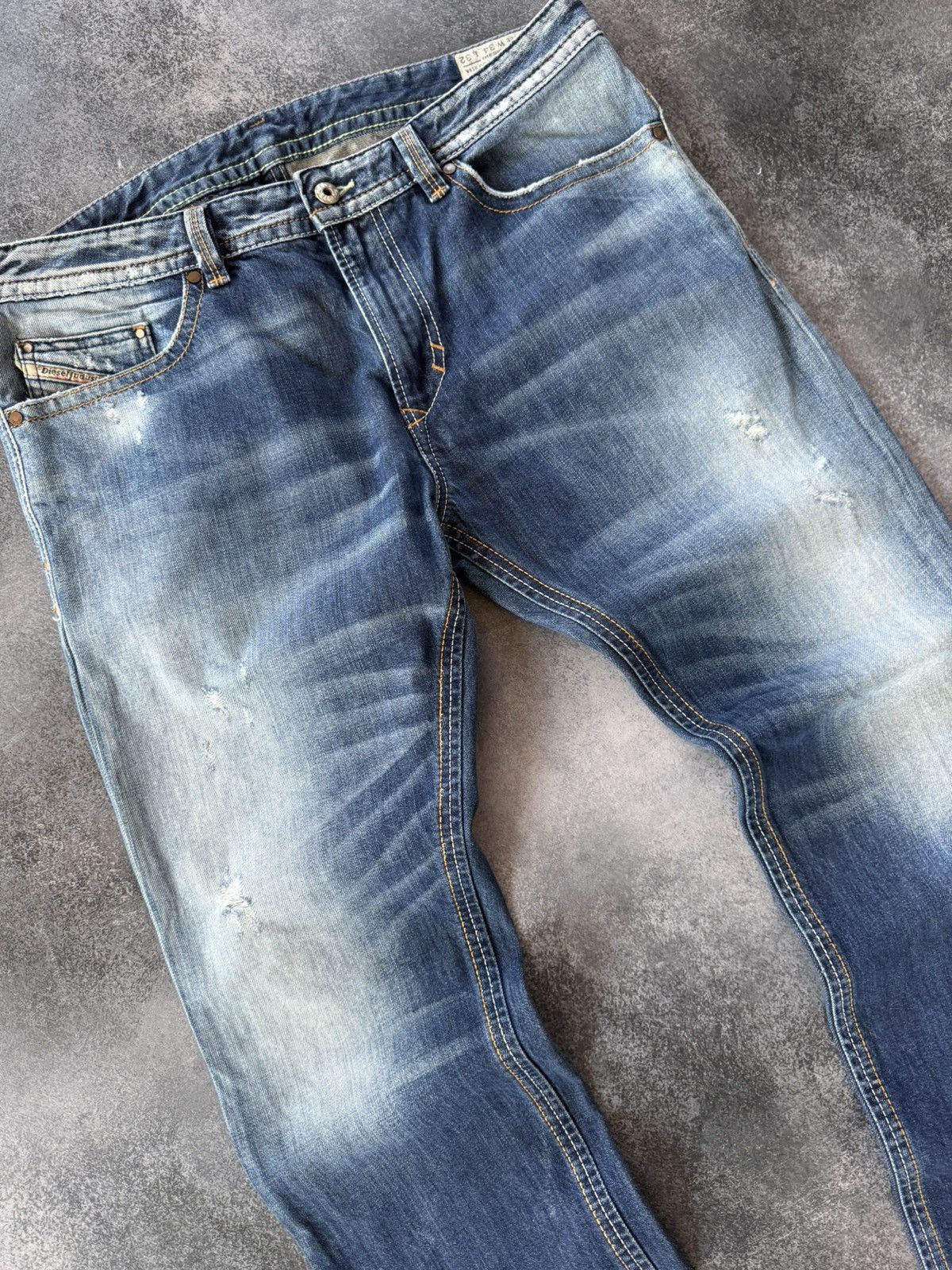 Diesel VTG HYSTERIC GLAMOUR STYLE WASHED DIESEL JEANS 90s Size US 34 / EU 50 - 9 Thumbnail