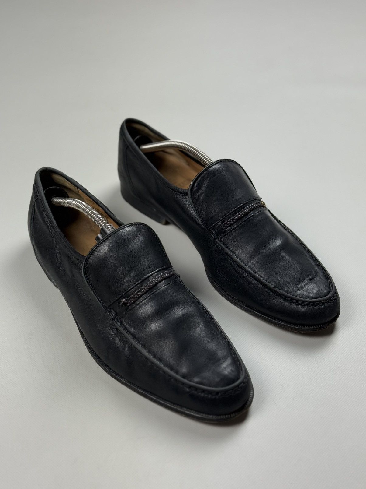 Grenson True Moccasin MenS Leather Formal Shoes in Black, Men's (Size 12)
