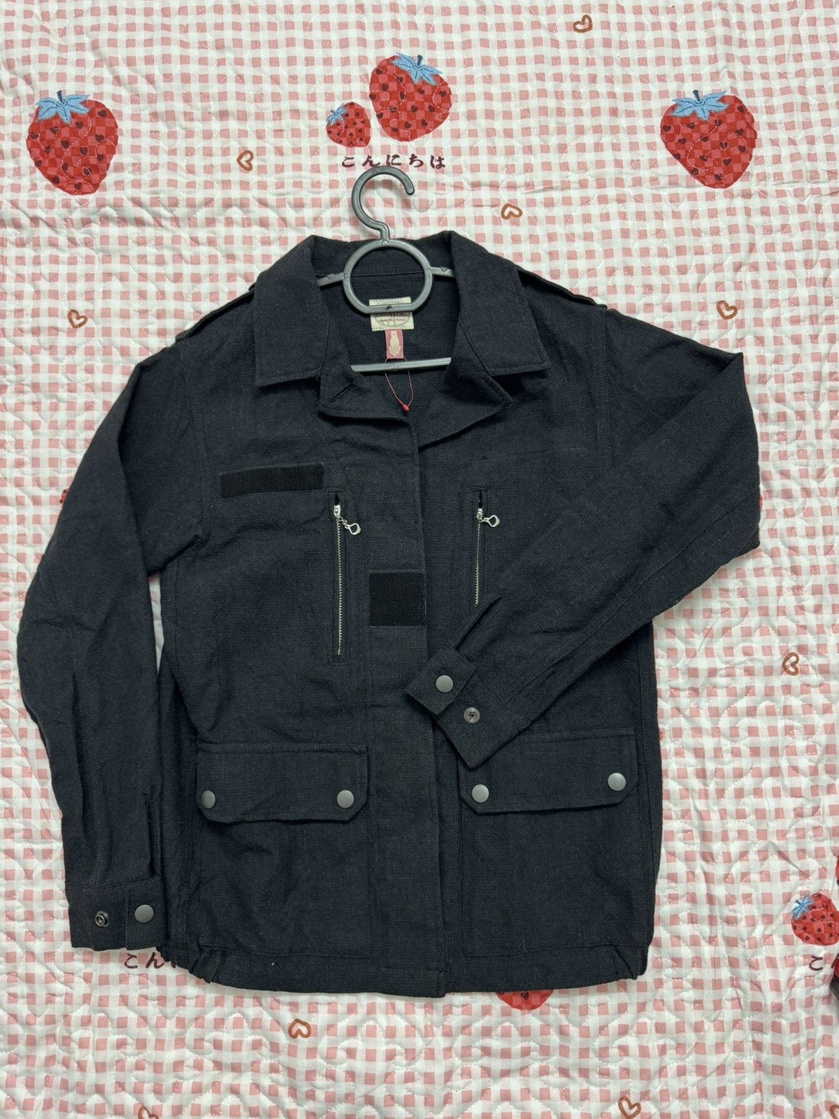 image of Mubec By Dry Bones Military Jacket in Black, Women's (Size XS)