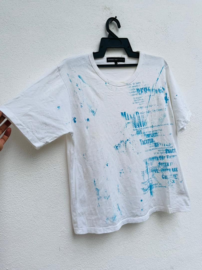 Japanese Brand × Vintage Vintage Berning Sho White Designer Fashion Style Shirt Size US M / EU 48-50 / 2 - 4 Thumbnail