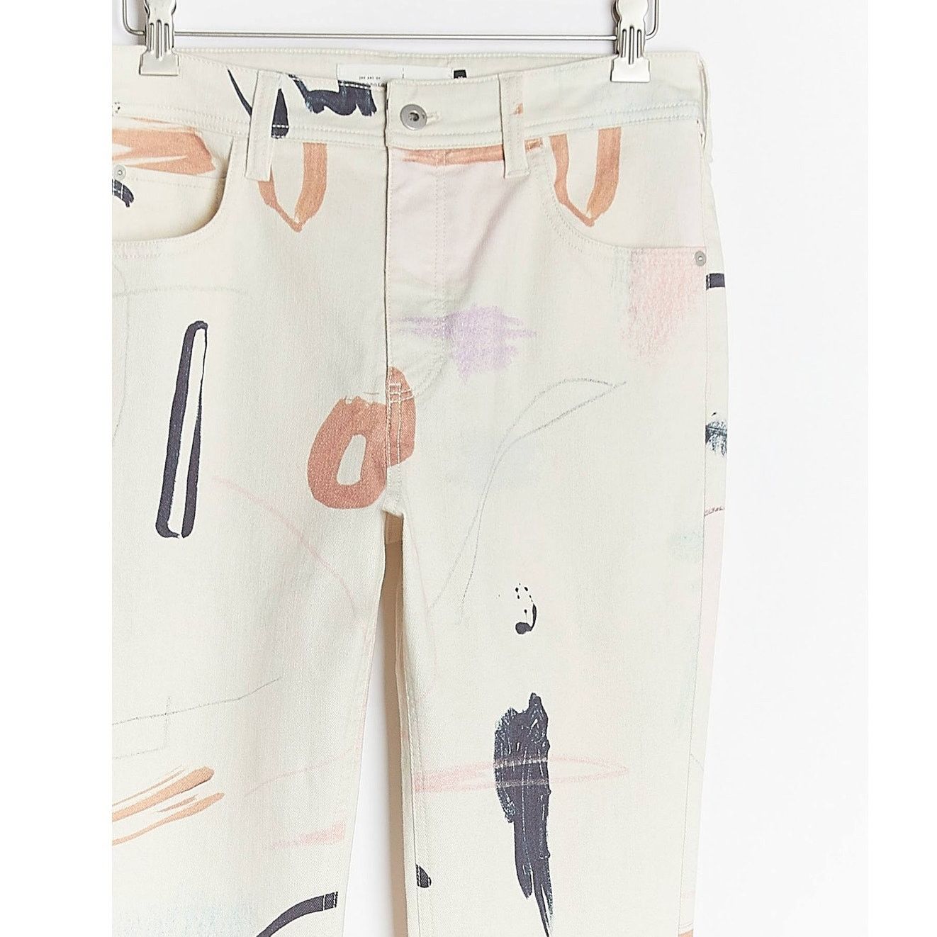 Anthropologie Anthropologie x Moglea Ultra High-Rise Slim Straight (28) Size 28" / US 6 / IT 42 - 2 Thumbnail