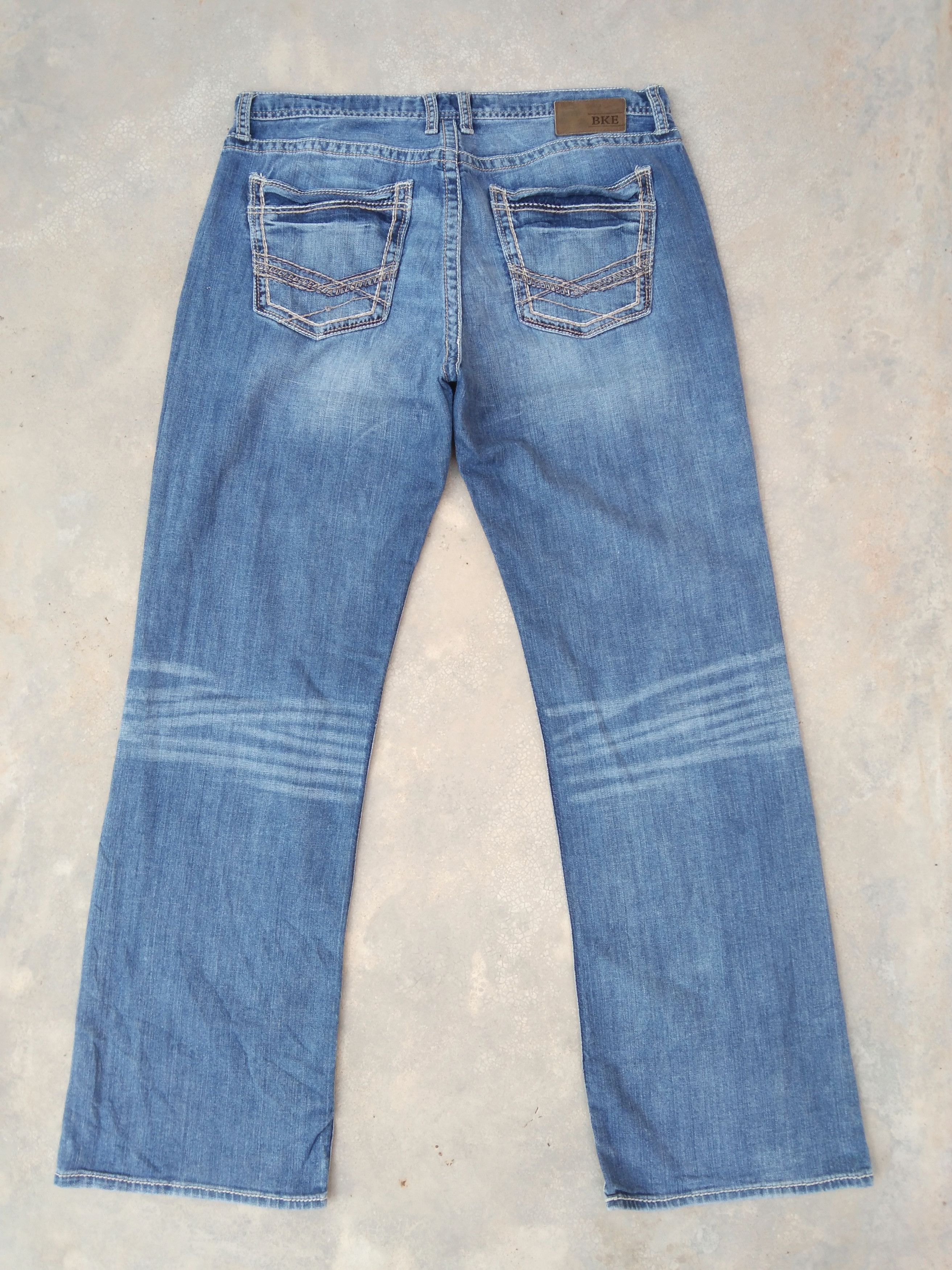Jean Y2k Vintage Buckle BKE Denim Tyler Boot Cut Jeans 36x32 Size US 36 / EU 52 - 2 Thumbnail