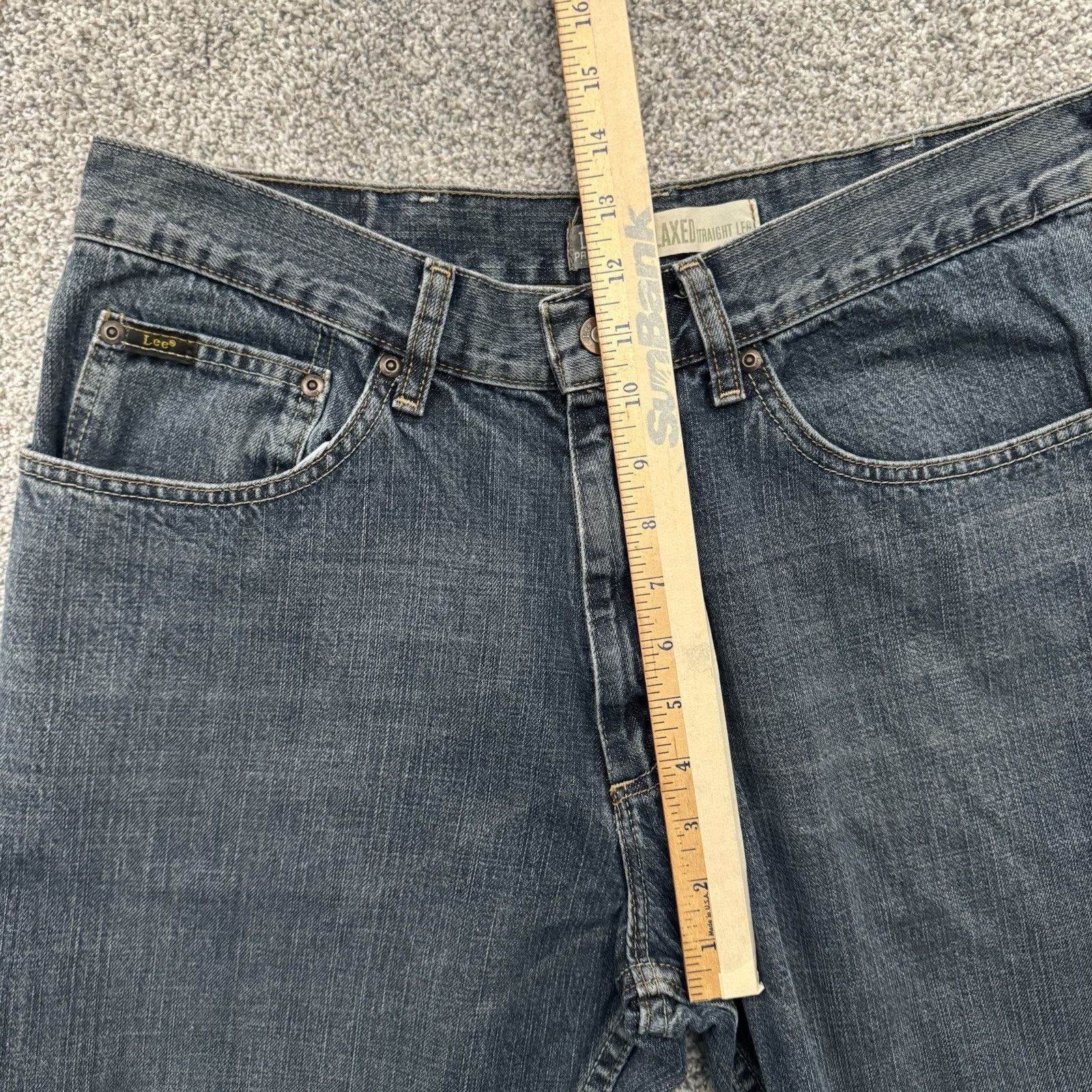 Lee Lee Jeans Mens Size 36x30 Relaxed Straight Grunge Streetwear Size US 36 / EU 52 - 5 Thumbnail