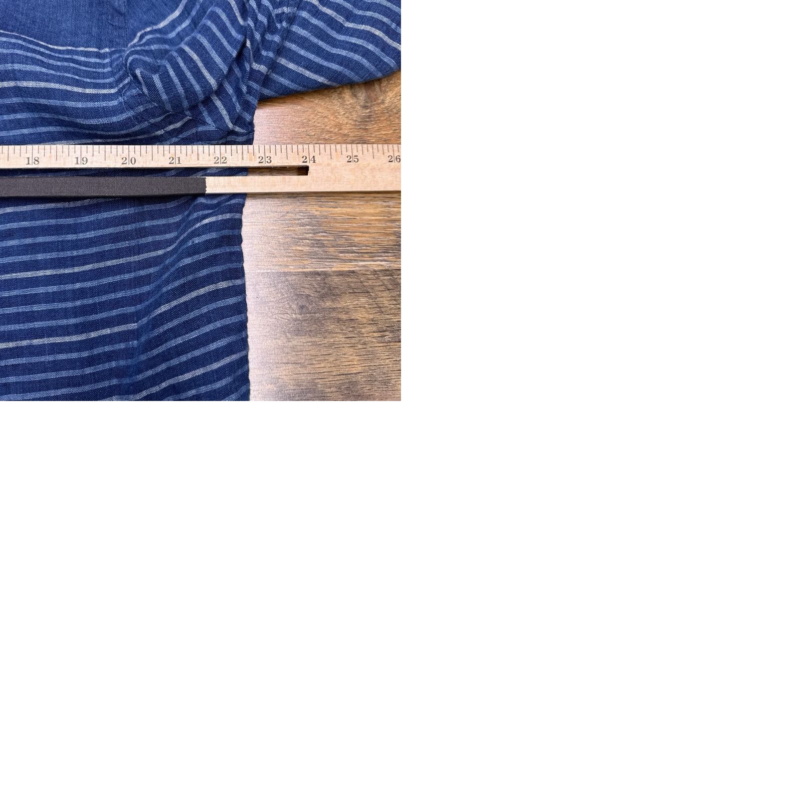 Vineyard Vines Vineyard Vines Tucker Shirt Slim Fit Mens L Blue Striped Button-Up Knit Linen Long Sleeve Collared Pocketed Casual Formal Workwear Size US L / EU 52-54 / 3 - 9 Thumbnail