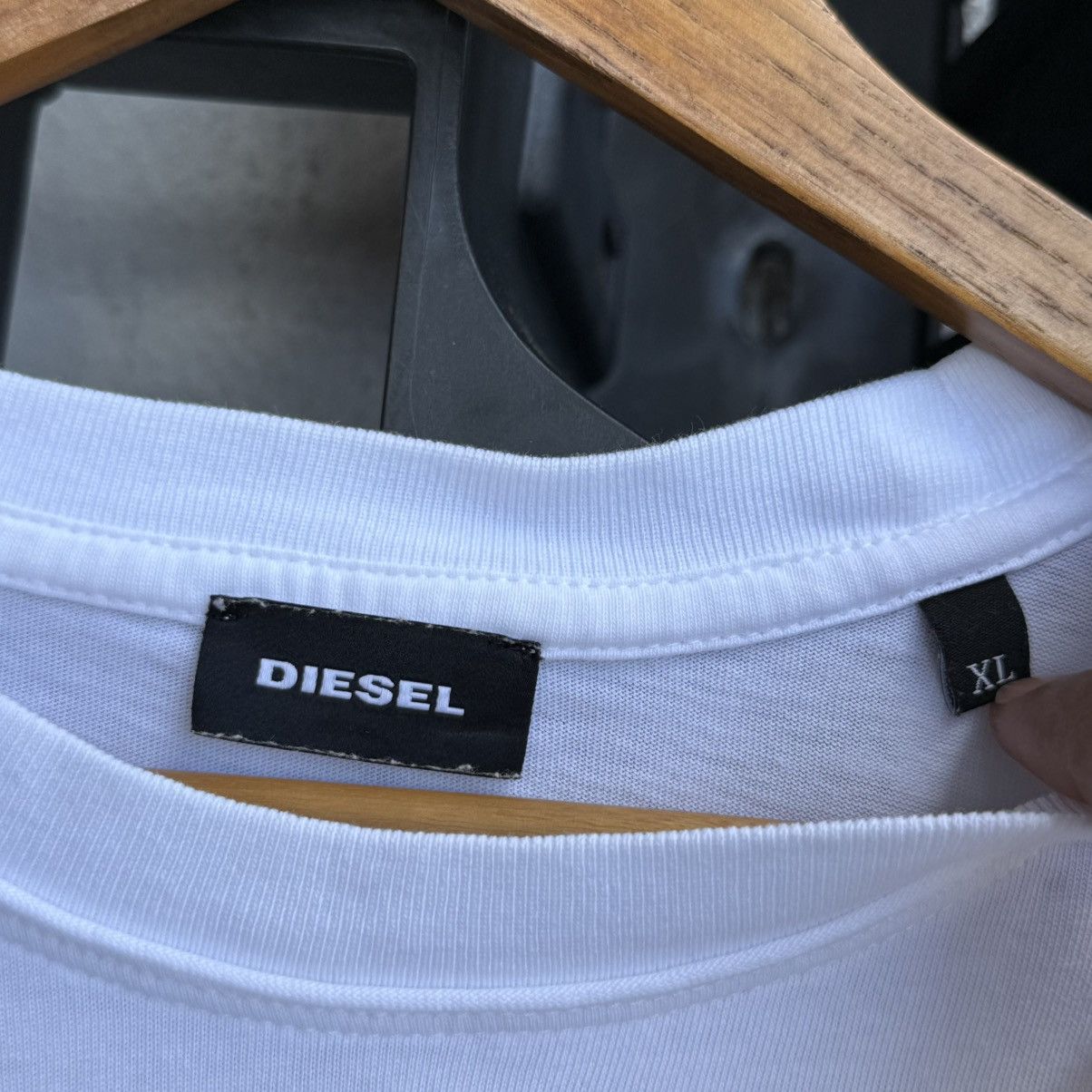 Diesel Diesel Trojan Patches Pinholes Graphic Tee Size US XL / EU 56 / 4 - 10 Thumbnail