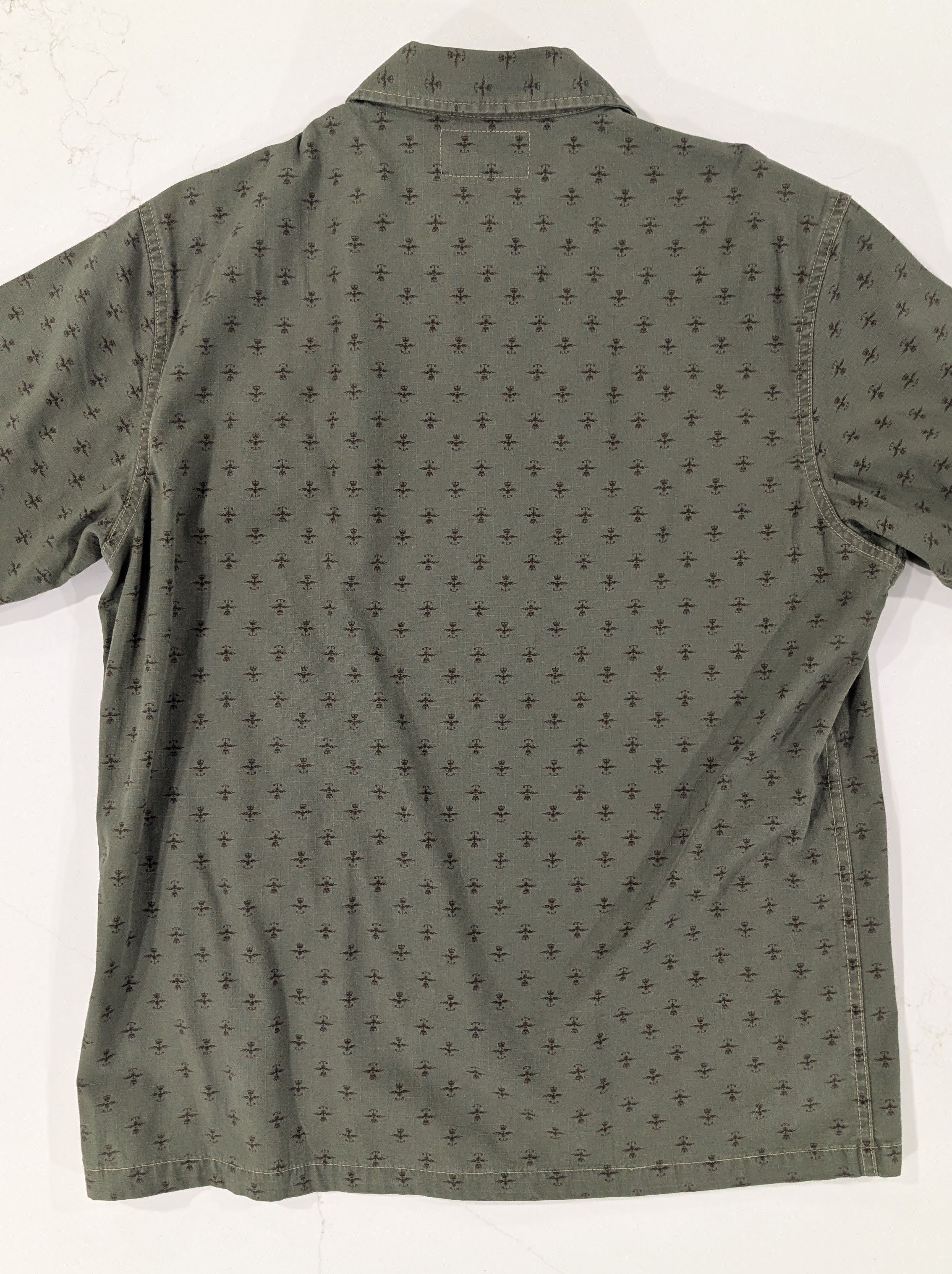 RRL Ralph Lauren RRL Evanston Camp Shirt Green Ripstop Cotton Size M Size US M / EU 48-50 / 2 - 3 Thumbnail