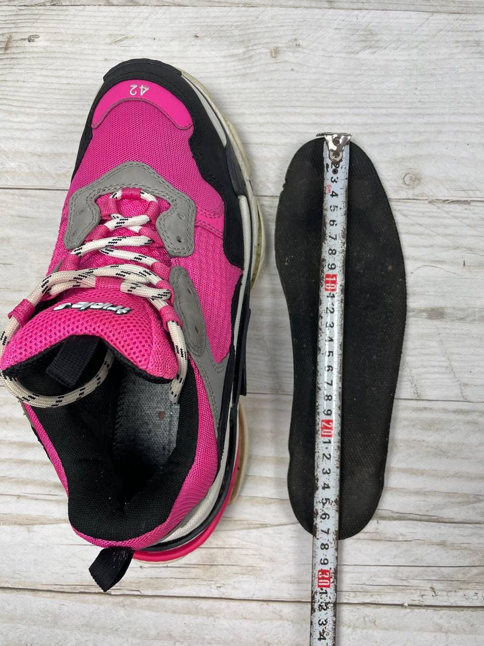Balenciaga Balenciaga Triple S Pink Black Grey Sneaker Y2K Size US 8.5 / EU 41-42 - 8 Thumbnail