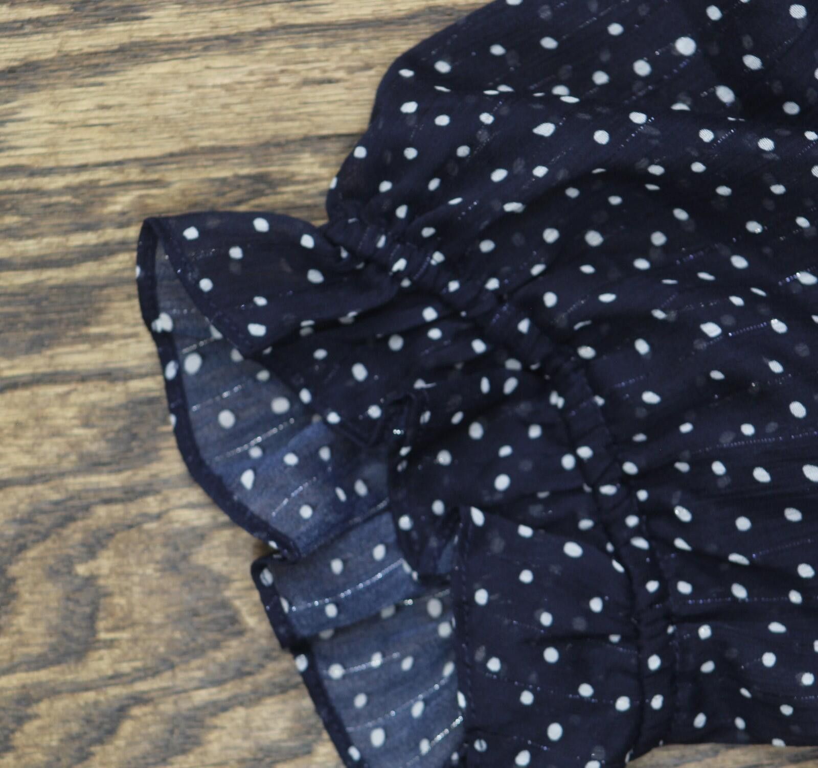 Other Nwt Crystal Doll Sheer Fit Flare Dress Navy Blue / White L Size L / US 10 / IT 46 - 7 Thumbnail