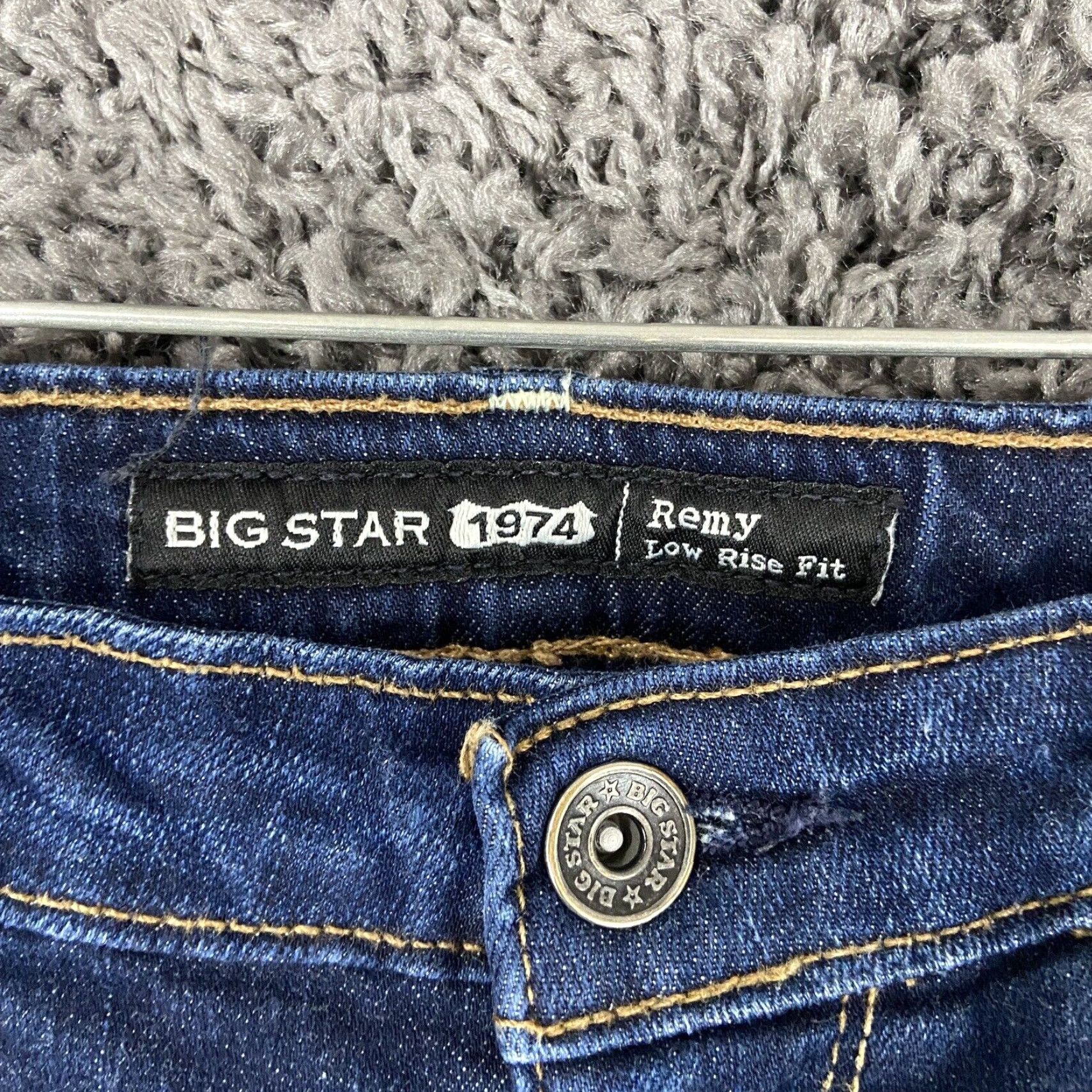 Vintage VINTAGE Big Star 1974 Low Rise Skinny Jeans Blue Women's 28 Size 28" / US 6 / IT 42 - 5 Thumbnail