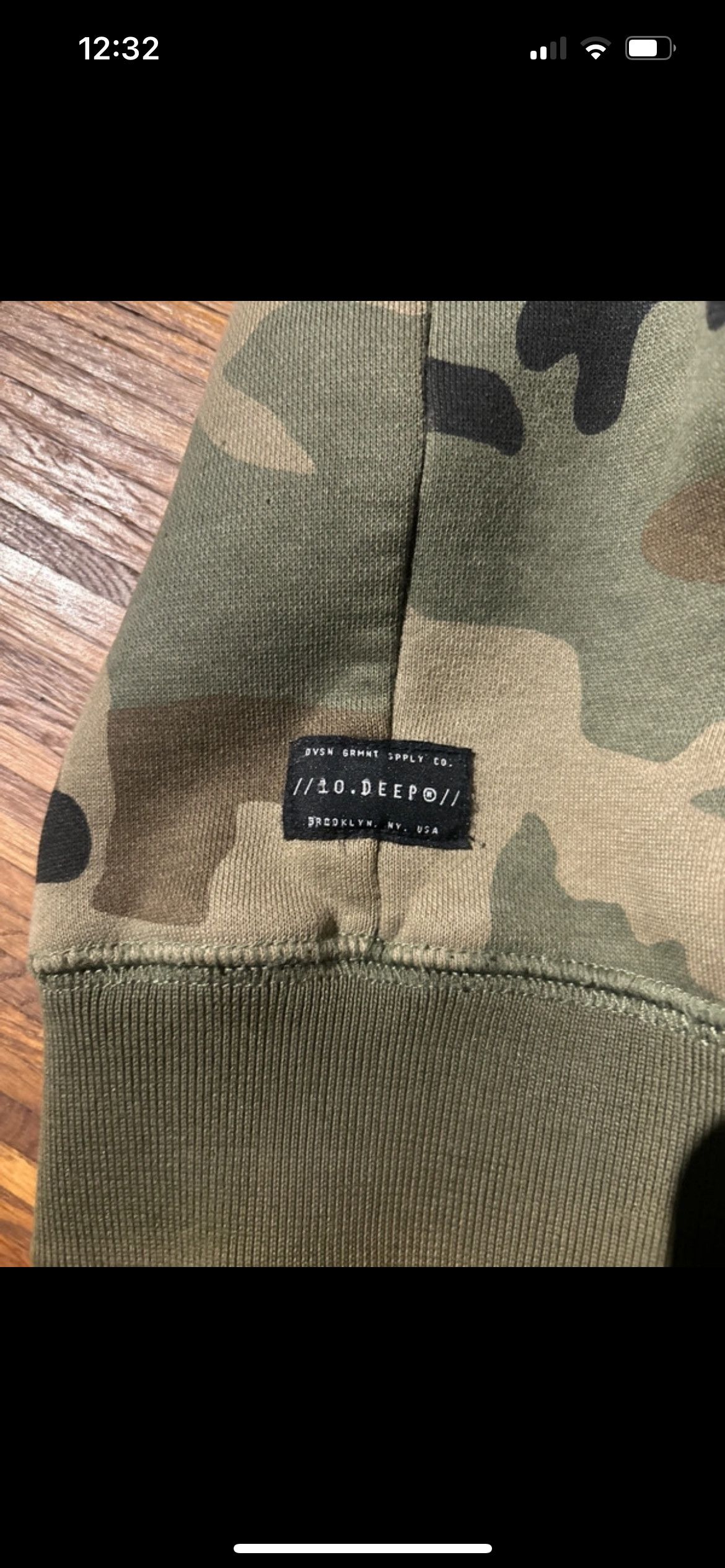 10 Deep 10 Deep Camo Hoodie w/ Japanese Design Size US XXL / EU 58 / 5 - 6 Thumbnail