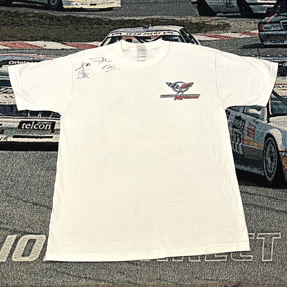 Chevrolet × Vintage Autographed - Corvette C5R Racing TSHIRT Size US M / EU 48-50 / 2 - 2 Thumbnail