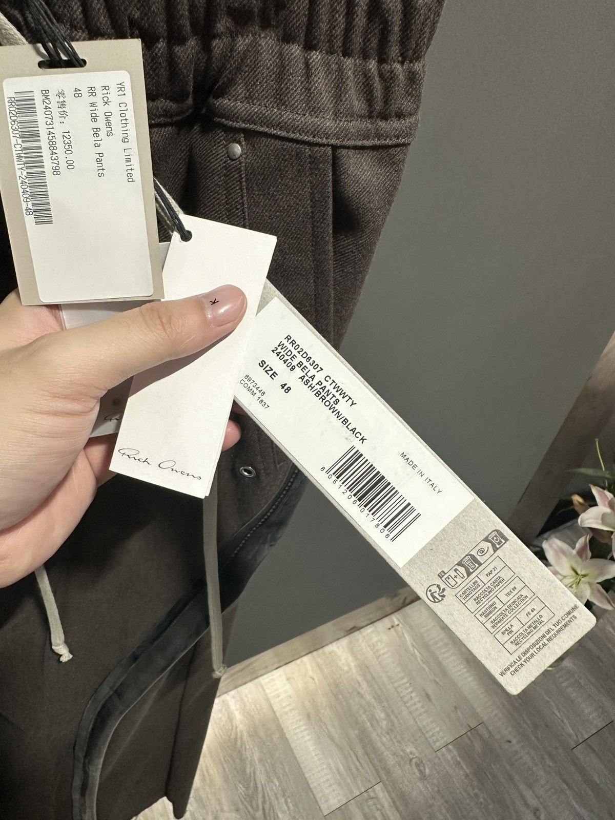 Rick Owens Porterville Wide Bela Pants