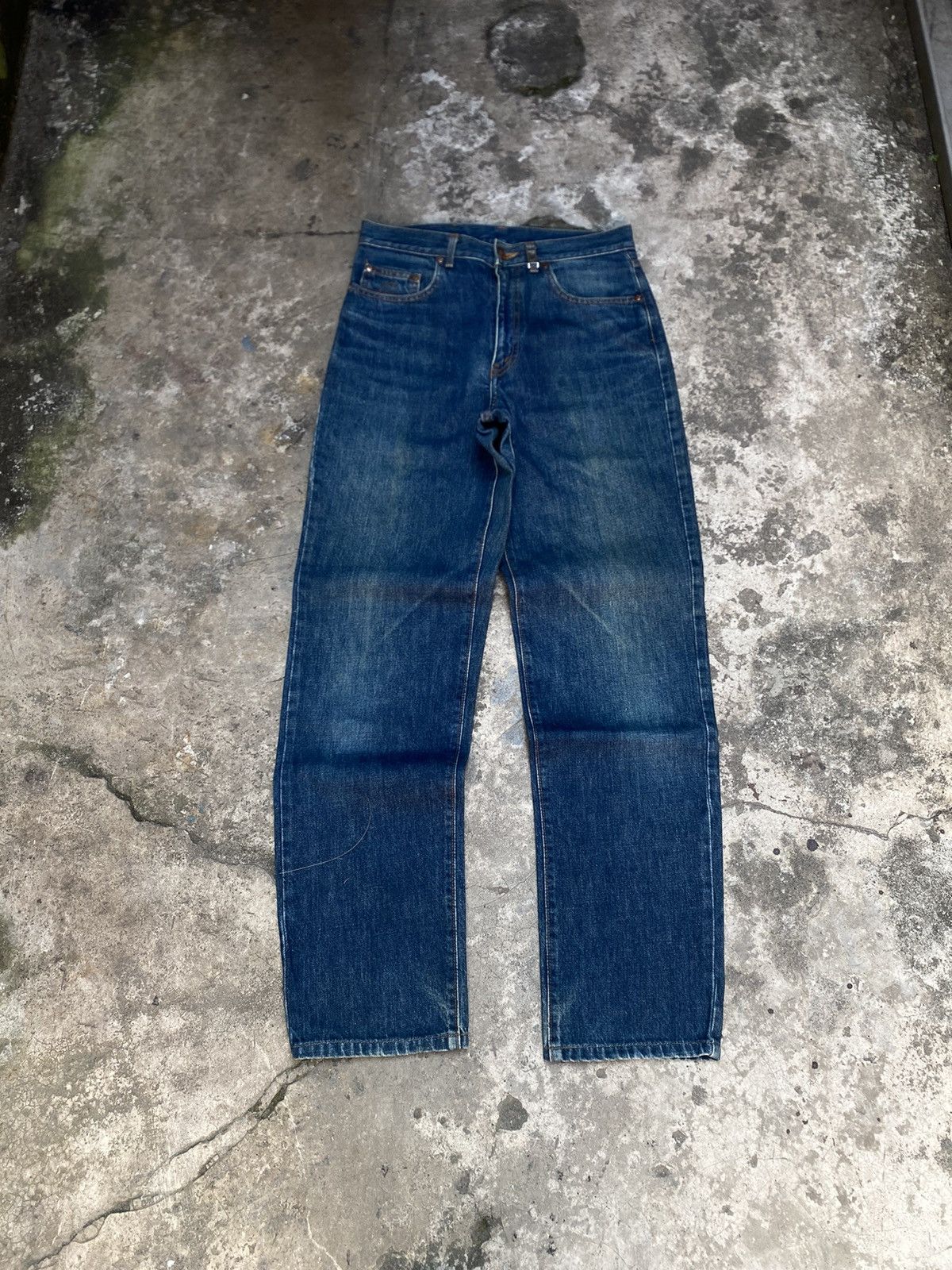 Kenzo Made In Japan Blue Barrel Jeans