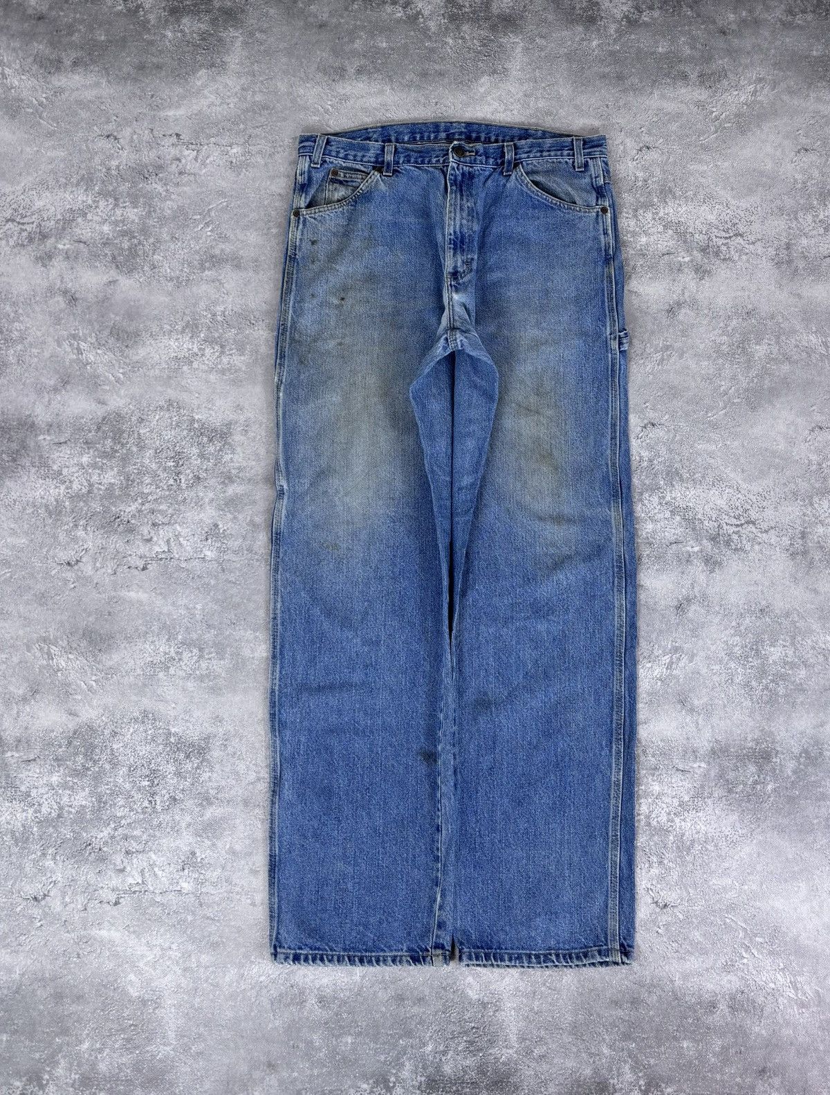 Dickies Vintage Dickies Faded Blue Carpenter Denim Jeans 1993SNB Size US 36 / EU 52 - 2 Thumbnail