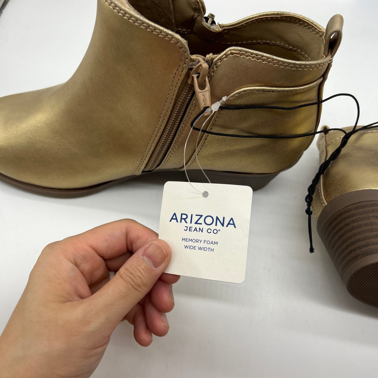 Other Arizona Jean Co Womens Castle Stacked Heel Booties Size US 8 / IT 38 - 8 Thumbnail