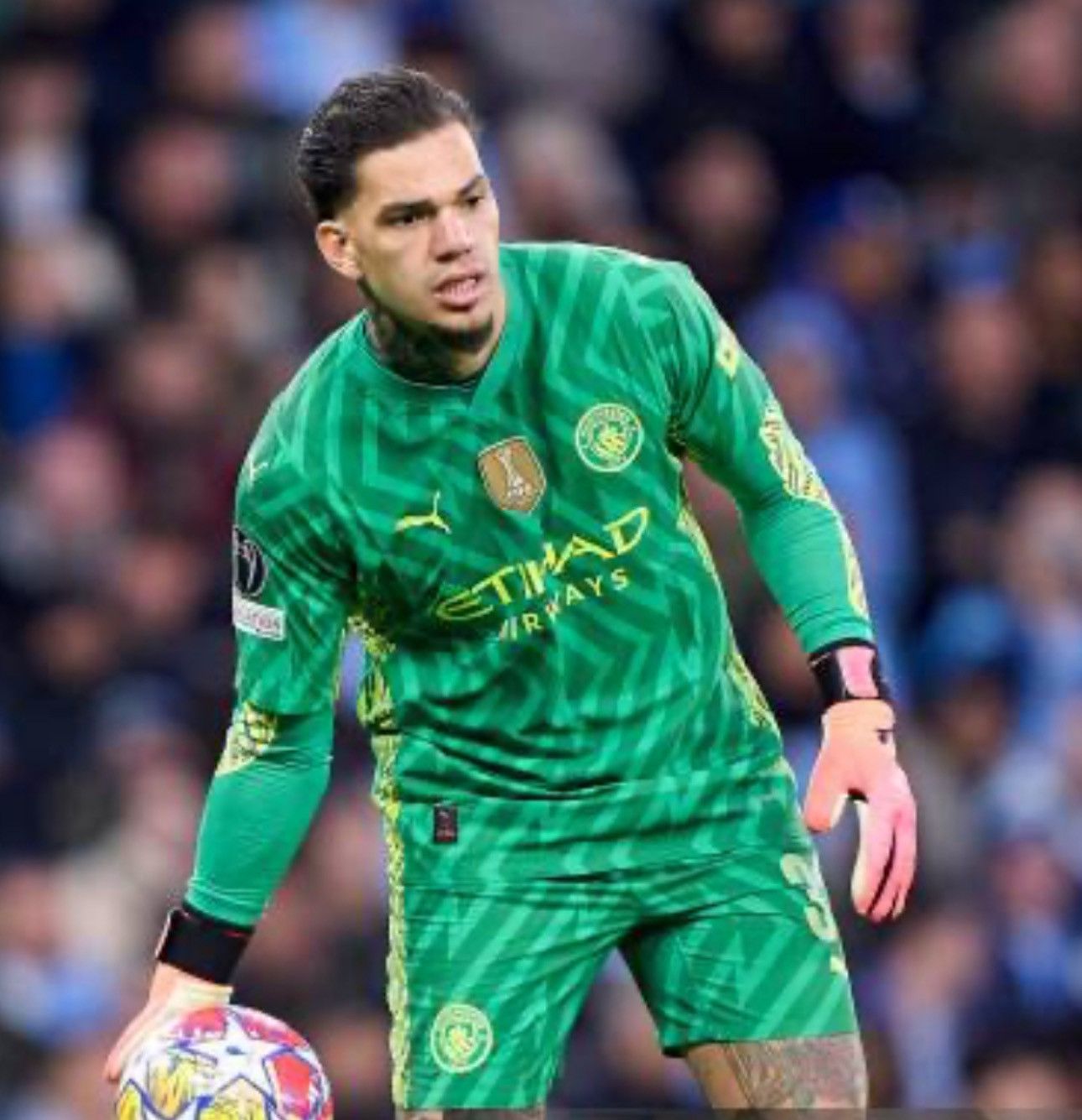 Puma Manchester City 23/24 goalkeeper shirt #31 Ederson (Bnwt) Size US L / EU 52-54 / 3 - 9 Thumbnail