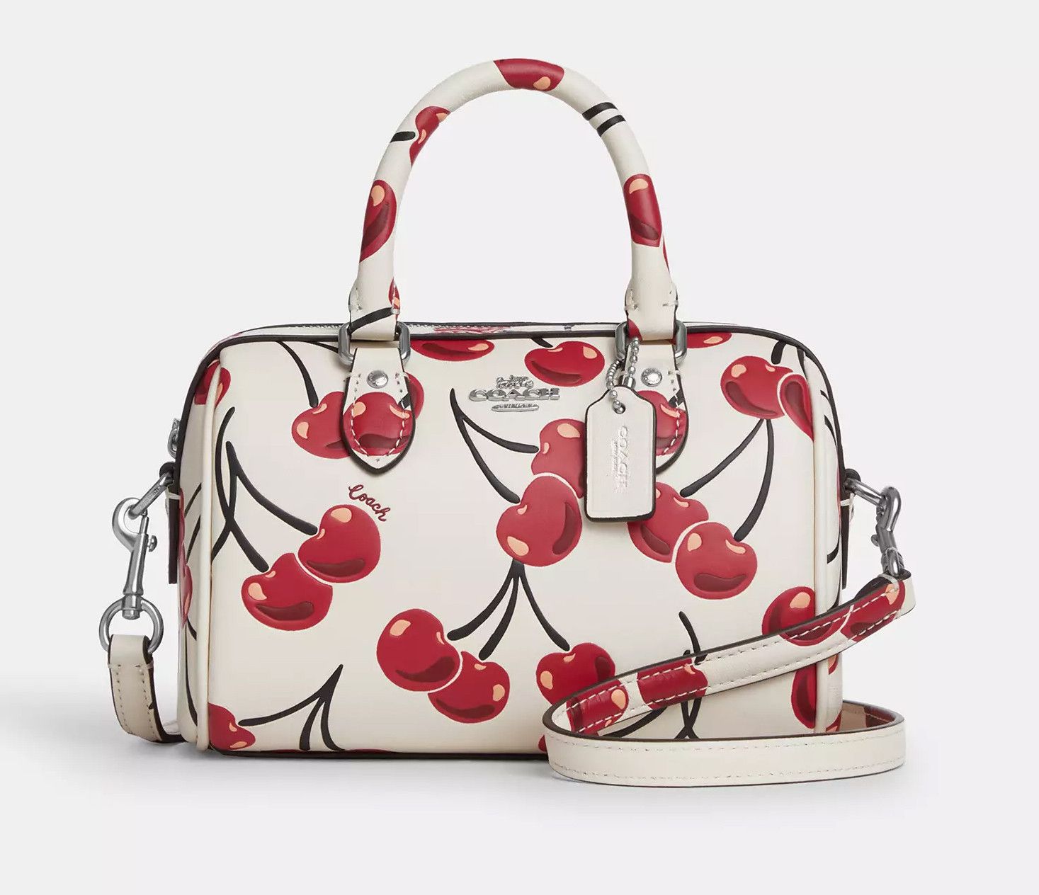 Coach Mini Rowan Crossbody Bag With Cherry Print CY745 Size ONE SIZE - 8 Thumbnail