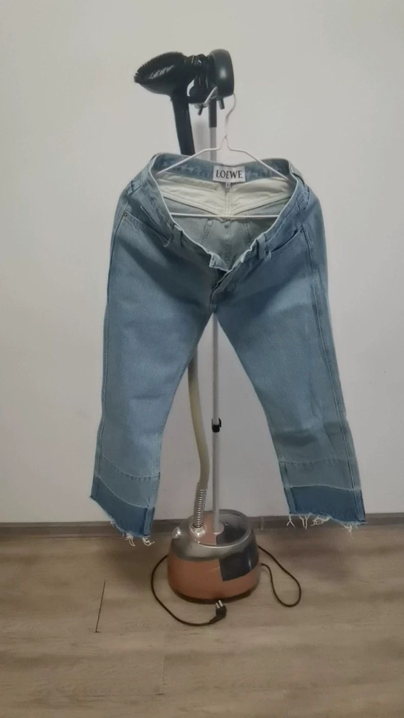 Loewe Loewe Lady's jeans with stone-washed blue finish Size 41" - 1 Thumbnail