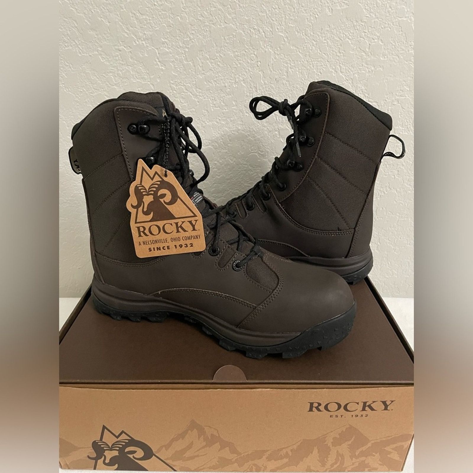 Rocky ROCKY Wildcat 400G Insulated Hunting Boot Brown Men 10.5M Size US 10.5 / EU 43-44 - 1 Thumbnail
